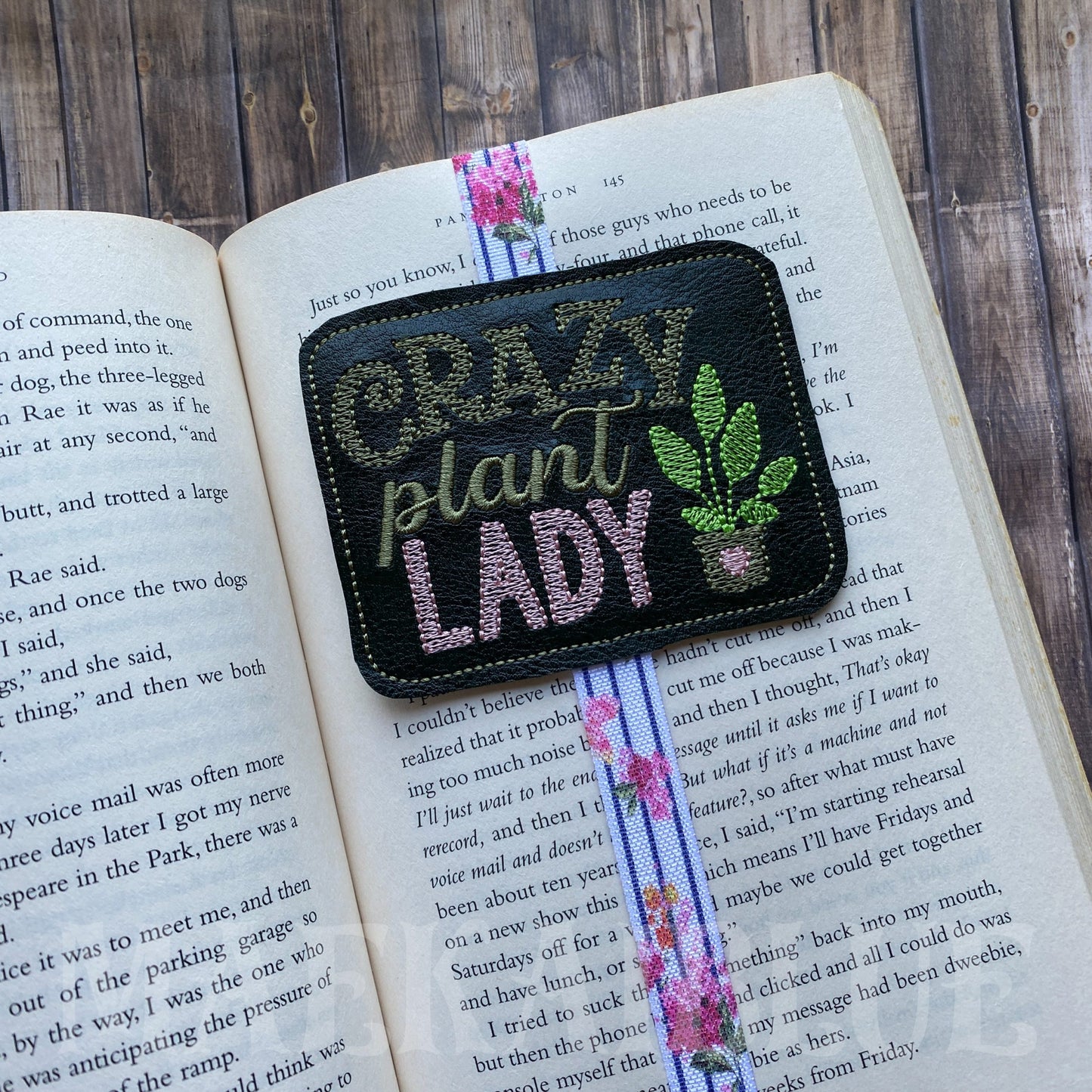 Crazy Plant Lady Book Band - Embroidery Design, Digital File
