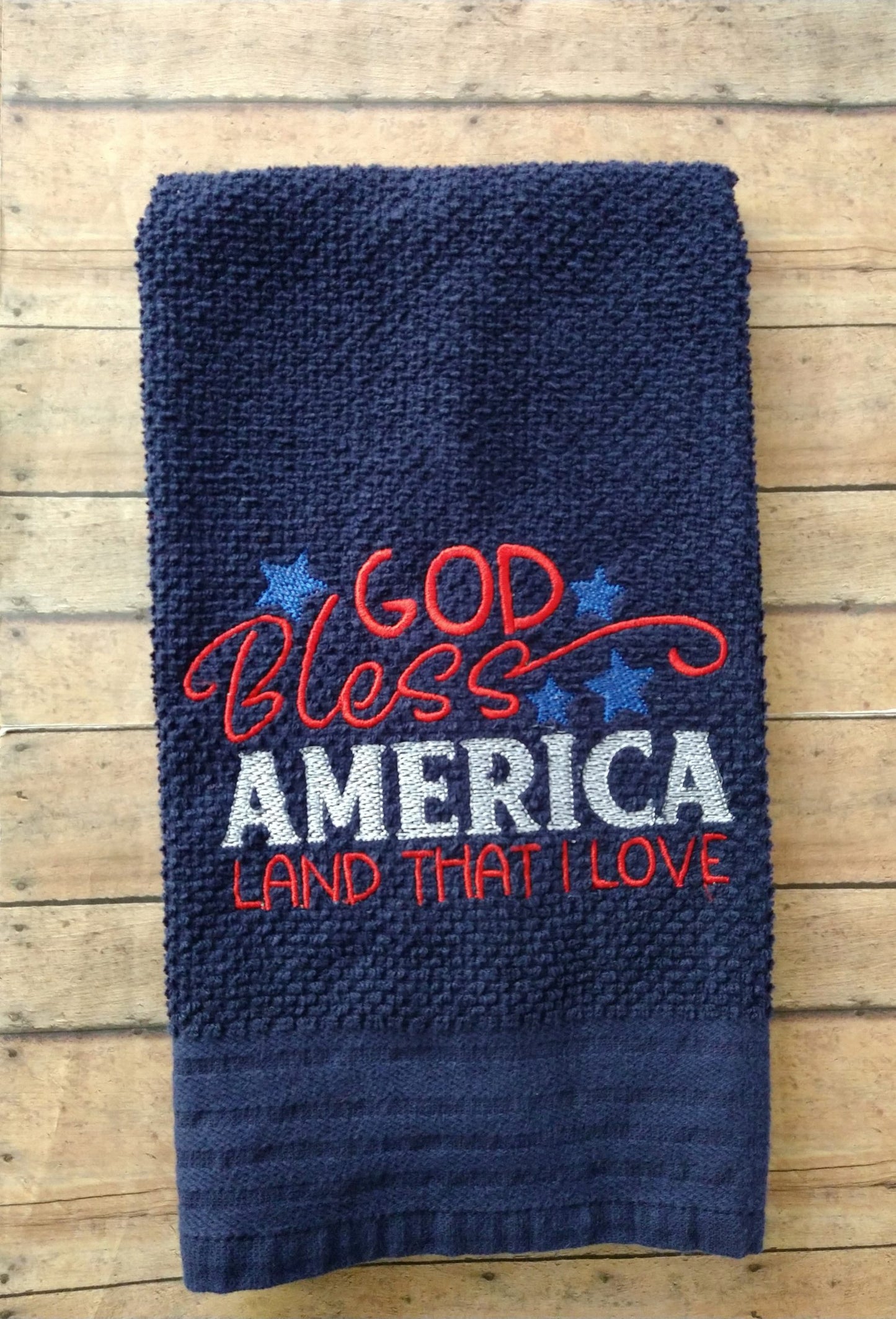 God Bless America - 3 sizes- Digital Embroidery Design