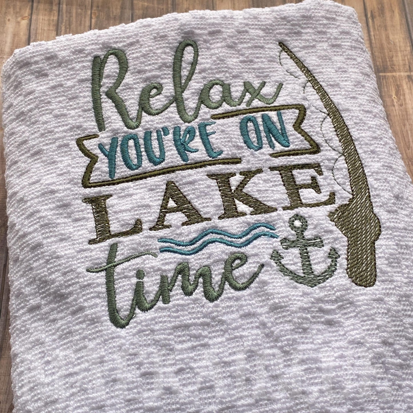 Lake Time - 3 sizes- Digital Embroidery Design