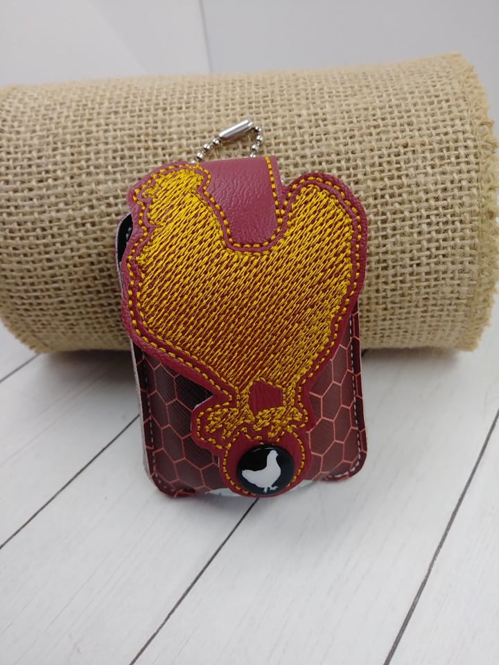 Chicken Applique Fold Over Sanitizer Holder 5x7- DIGITAL Embroidery DESIGN