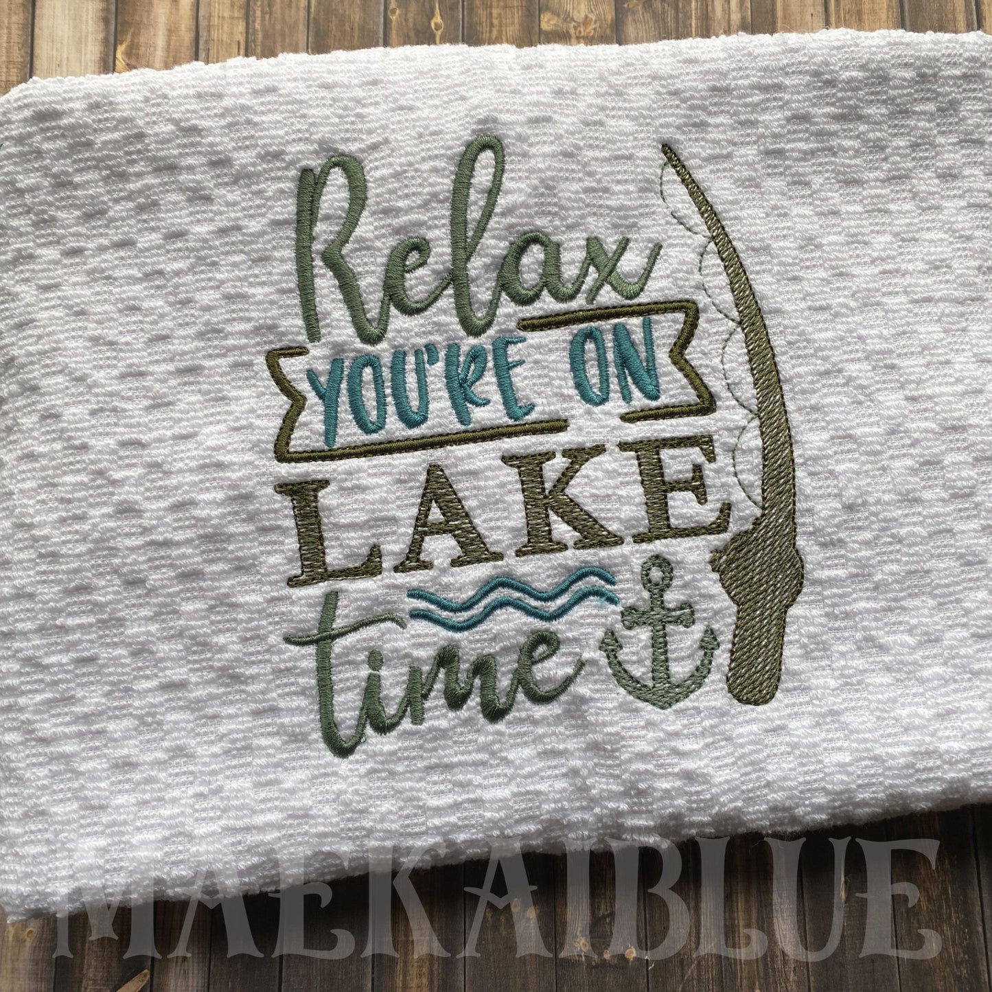 Lake Time - 3 sizes- Digital Embroidery Design