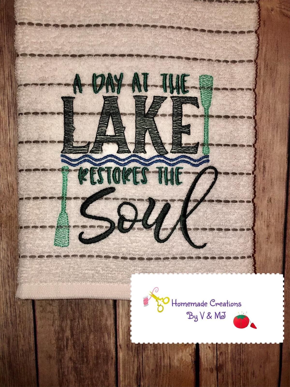 A Day At Lake - 3 sizes- Digital Embroidery Design