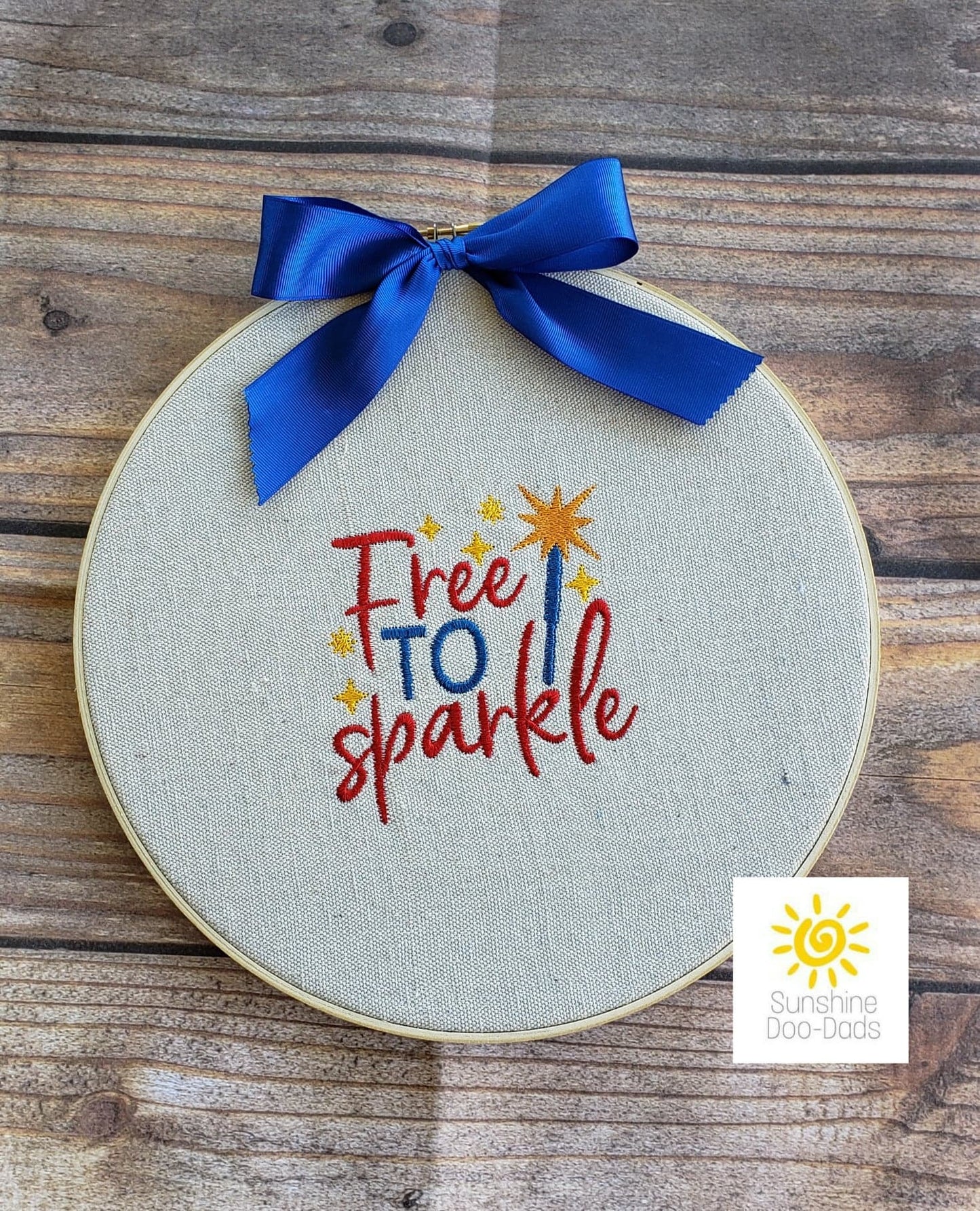 Free to Sparkle - 4 sizes- Digital Embroidery Design