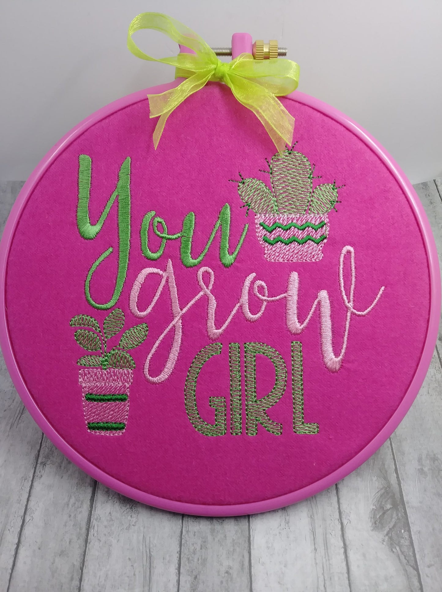 You Grow Girl - 4 sizes- Digital Embroidery Design