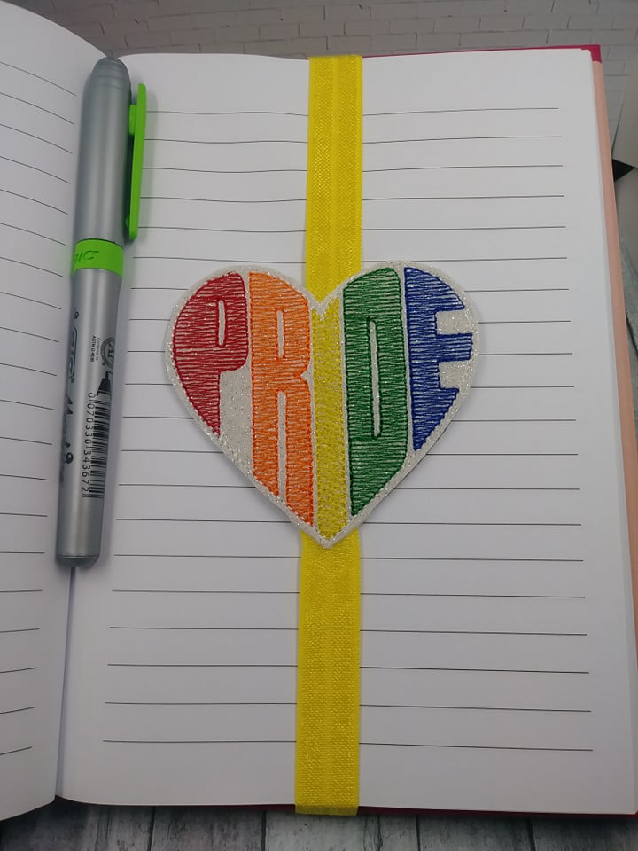 Pride Book Band - Embroidery Design, Digital File