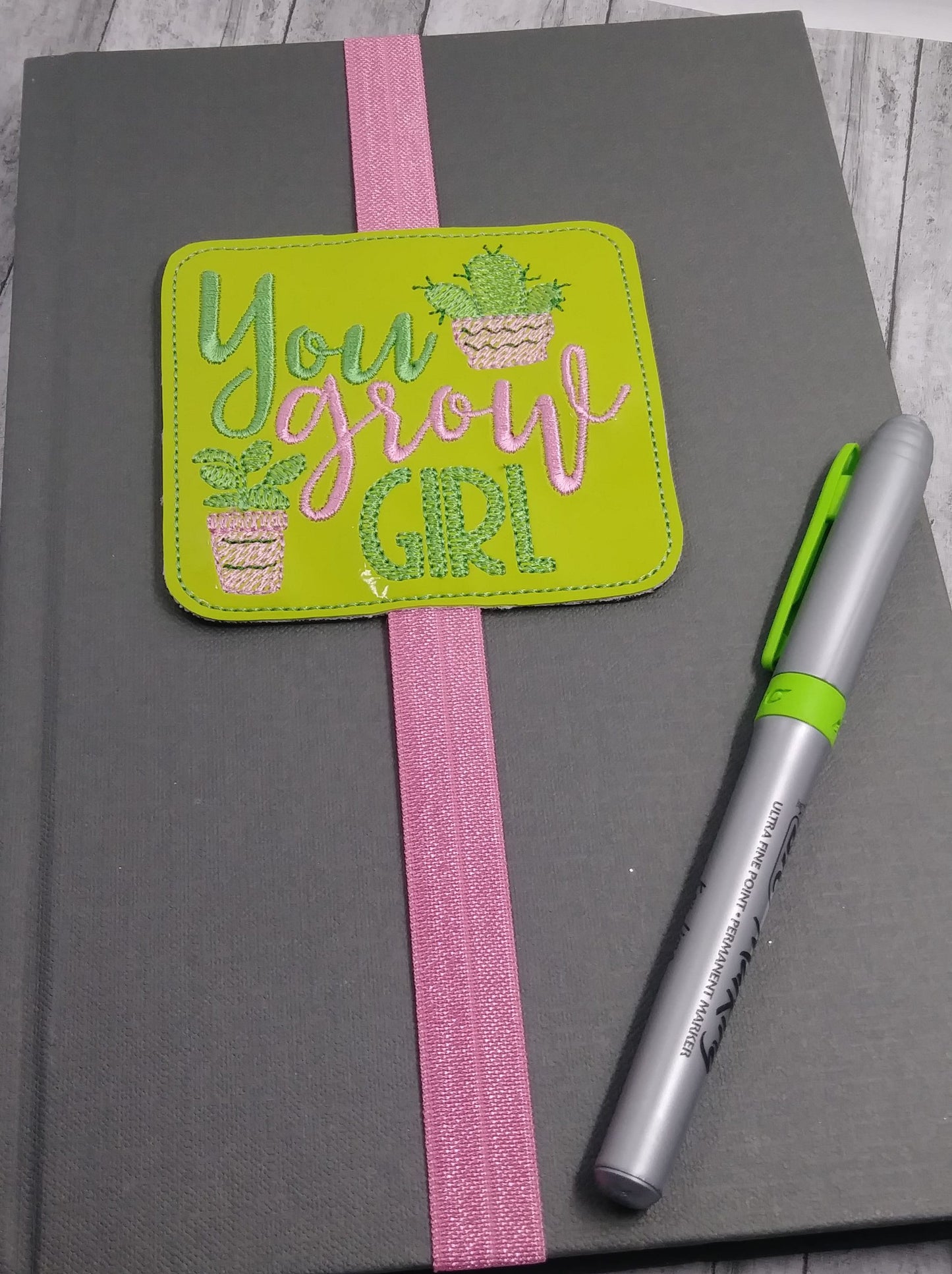 You Grow Girl Book Band - Embroidery Design, Digital File