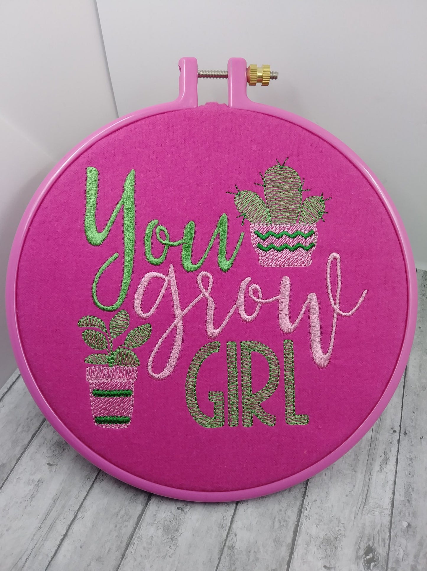 You Grow Girl - 4 sizes- Digital Embroidery Design