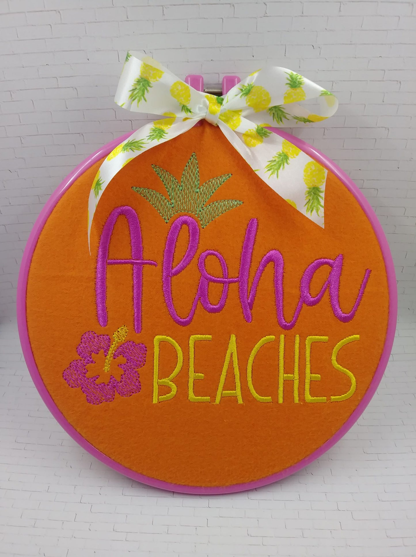 Aloha Beaches - 4 sizes- Digital Embroidery Design