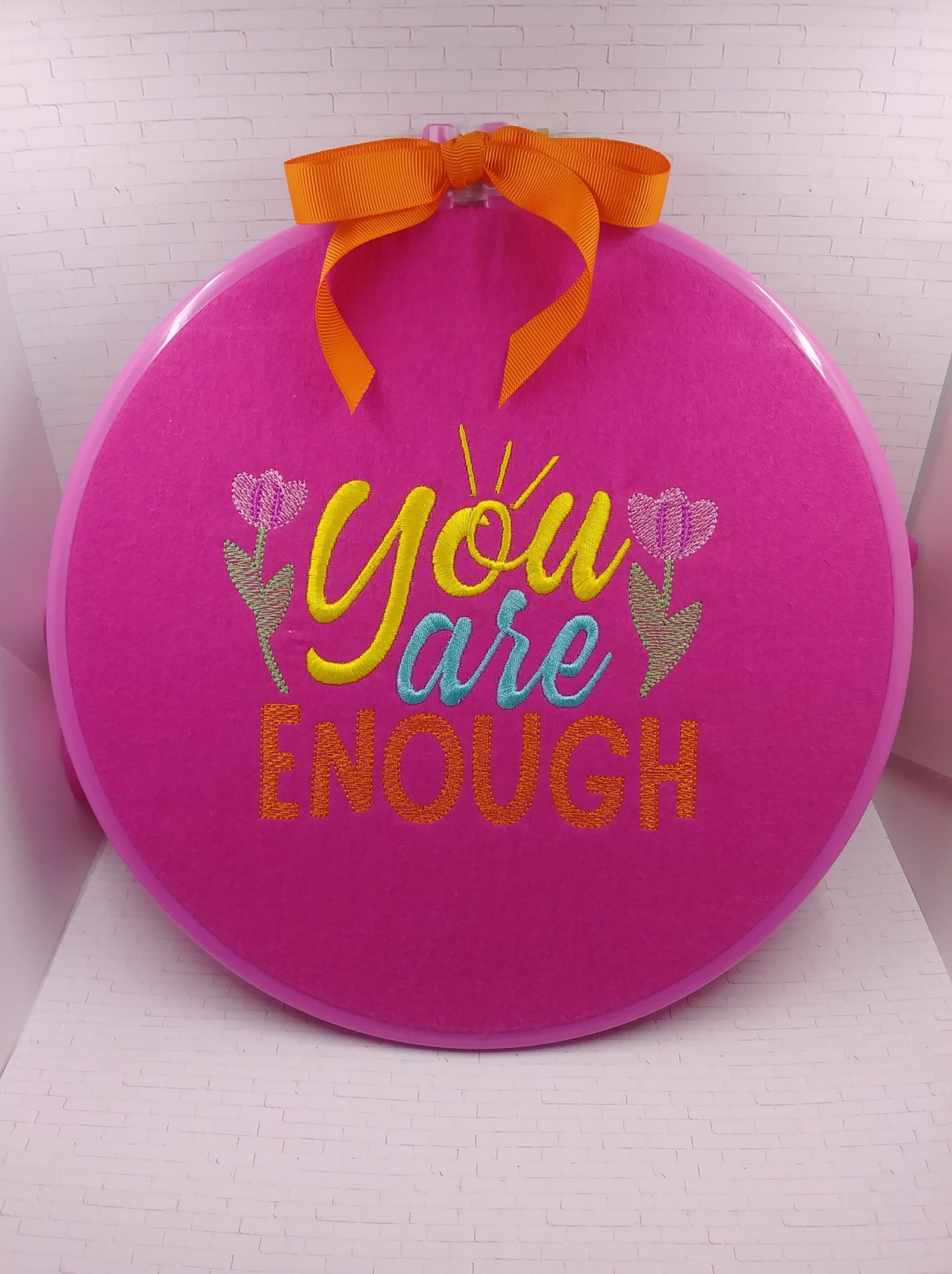 You are Enough - 3 sizes- Digital Embroidery Design