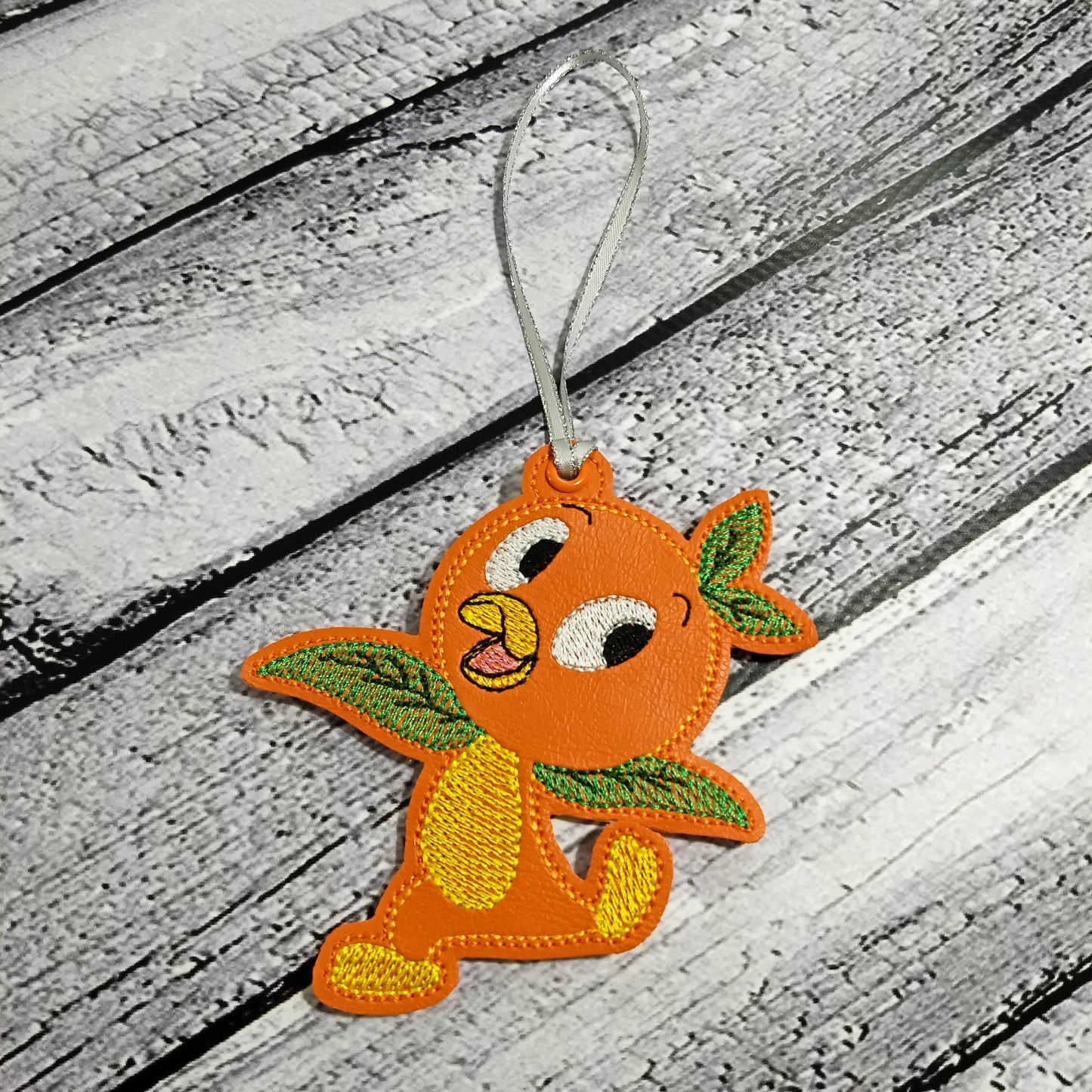 Orange Bird Ornament - Digital Embroidery Design