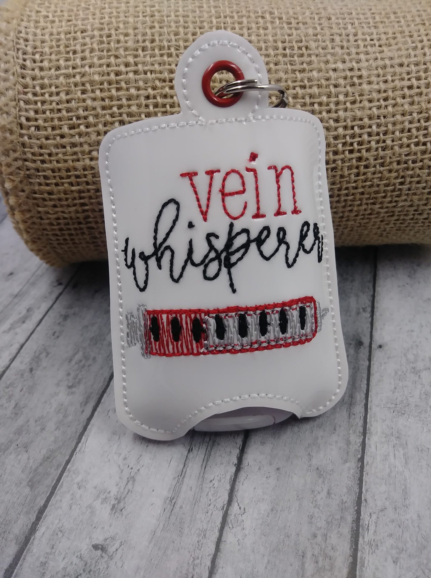 Vein Whisperer Sanitizer Holders 5x7- DIGITAL Embroidery DESIGN