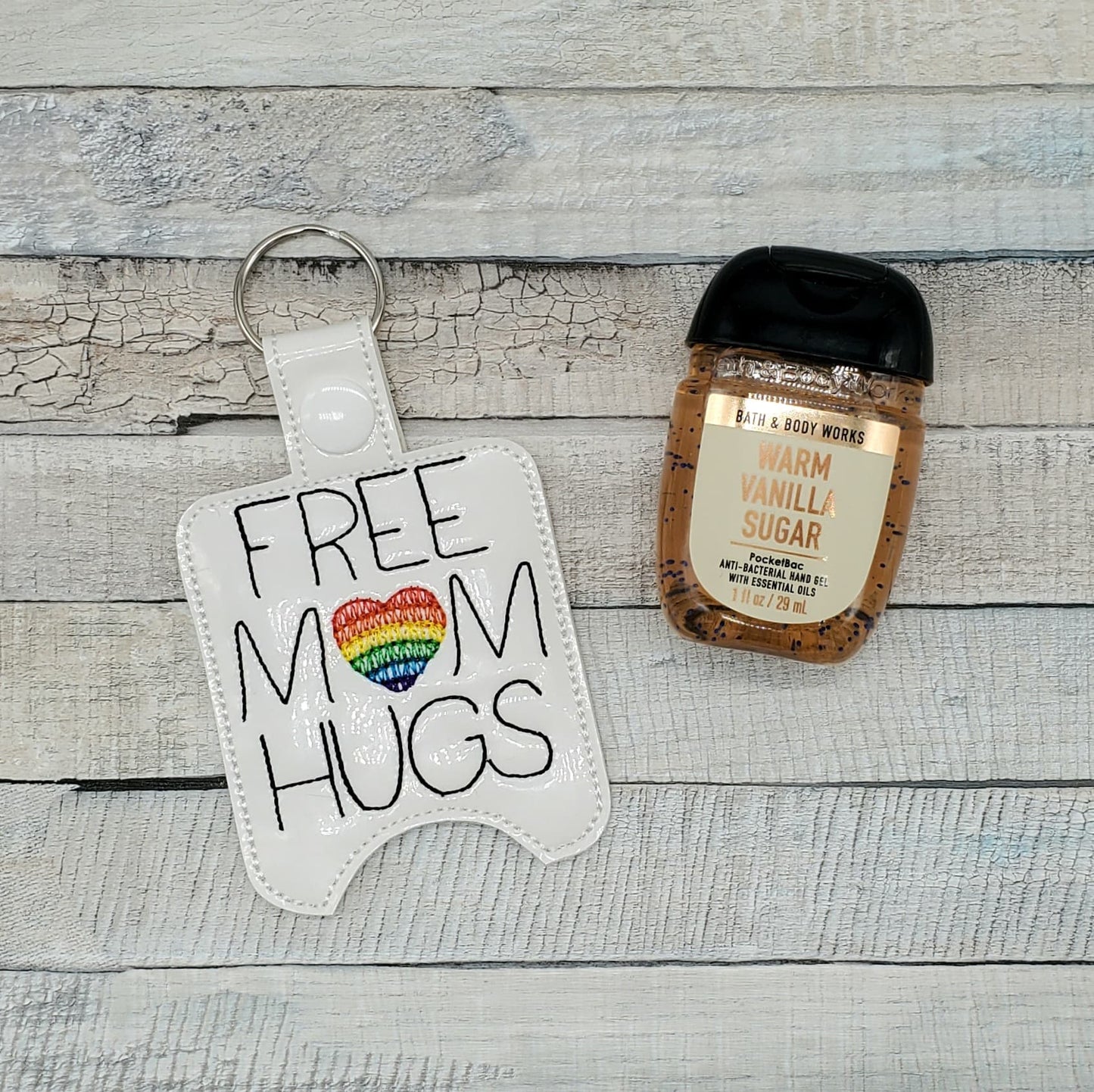 Free Mom Hugs Sanitizer Holders 5x7- DIGITAL Embroidery DESIGN