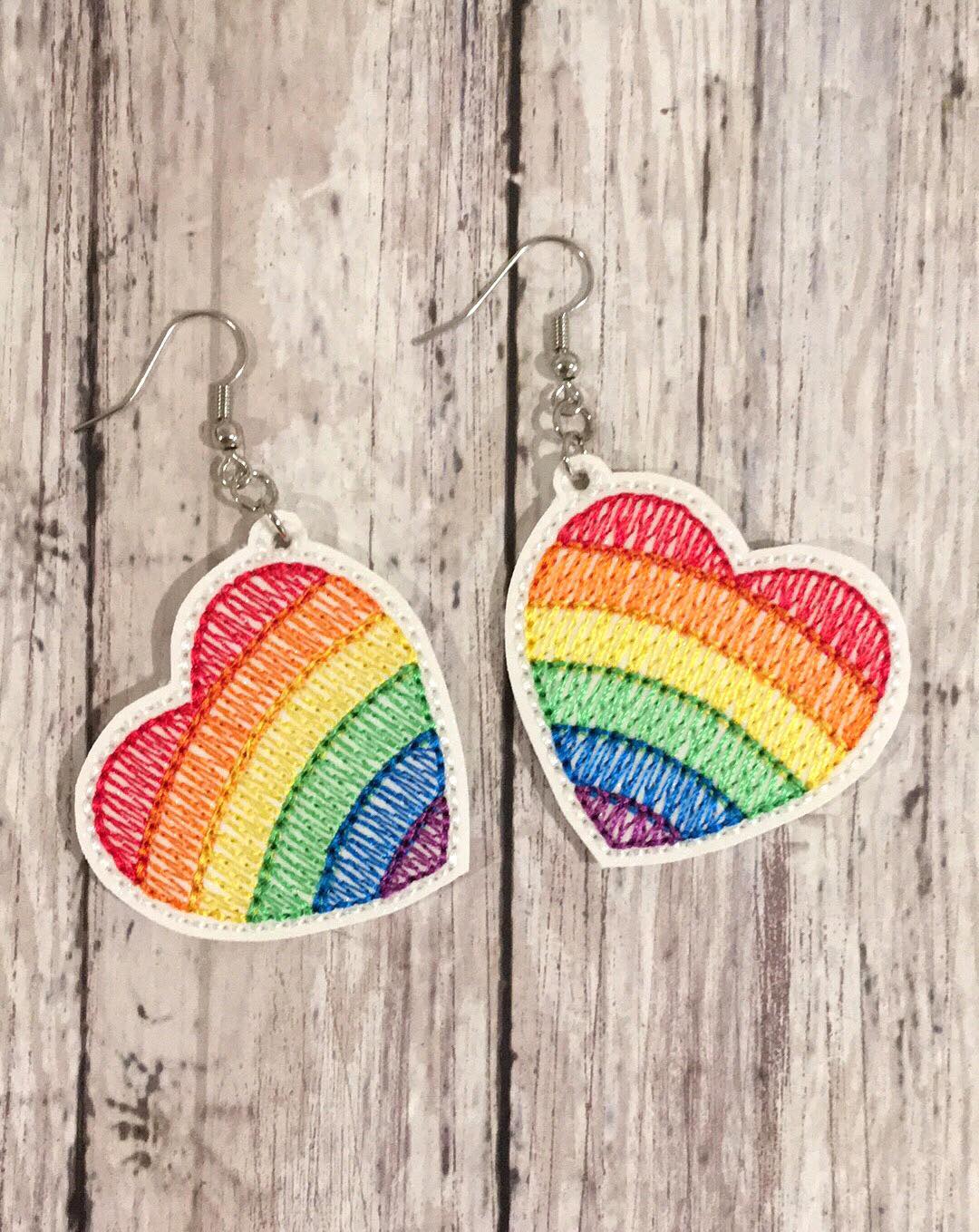 Pride Earrings - 1 Size - Digital Embroidery Design