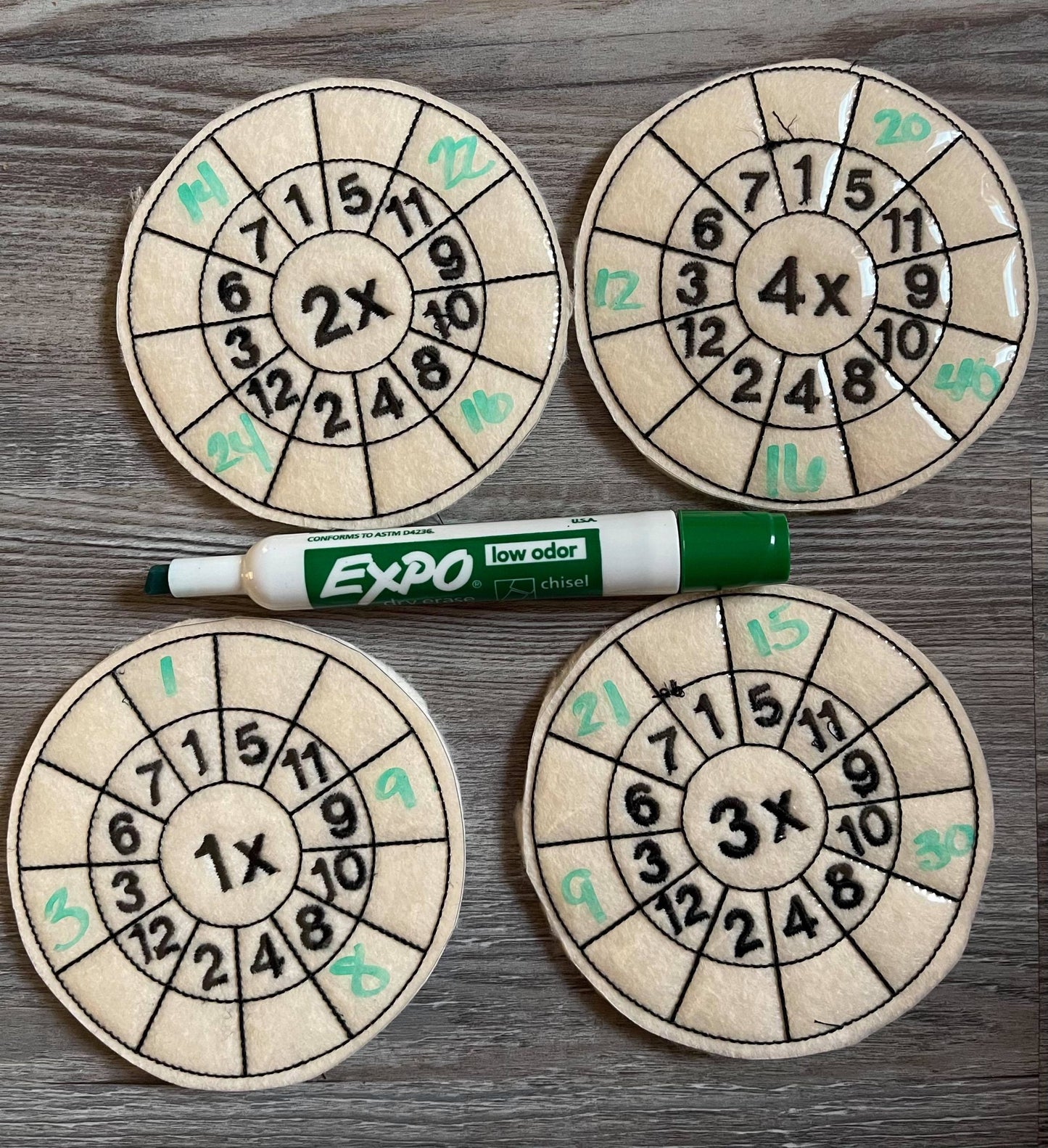 Multiplication Madness Set with zipper bag - Digital Embroidery Design