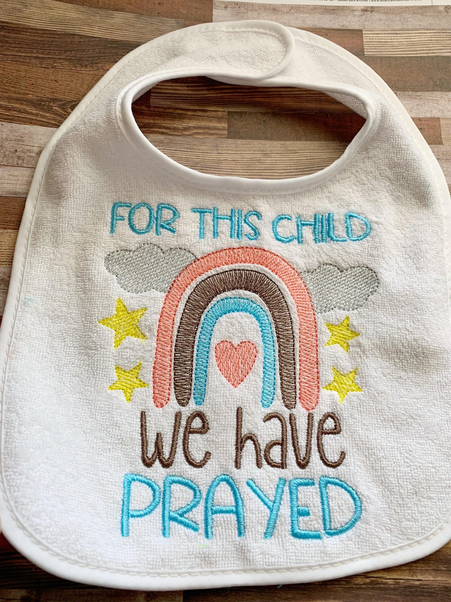 For this child we have prayed - 4 sizes- Digital Embroidery Design
