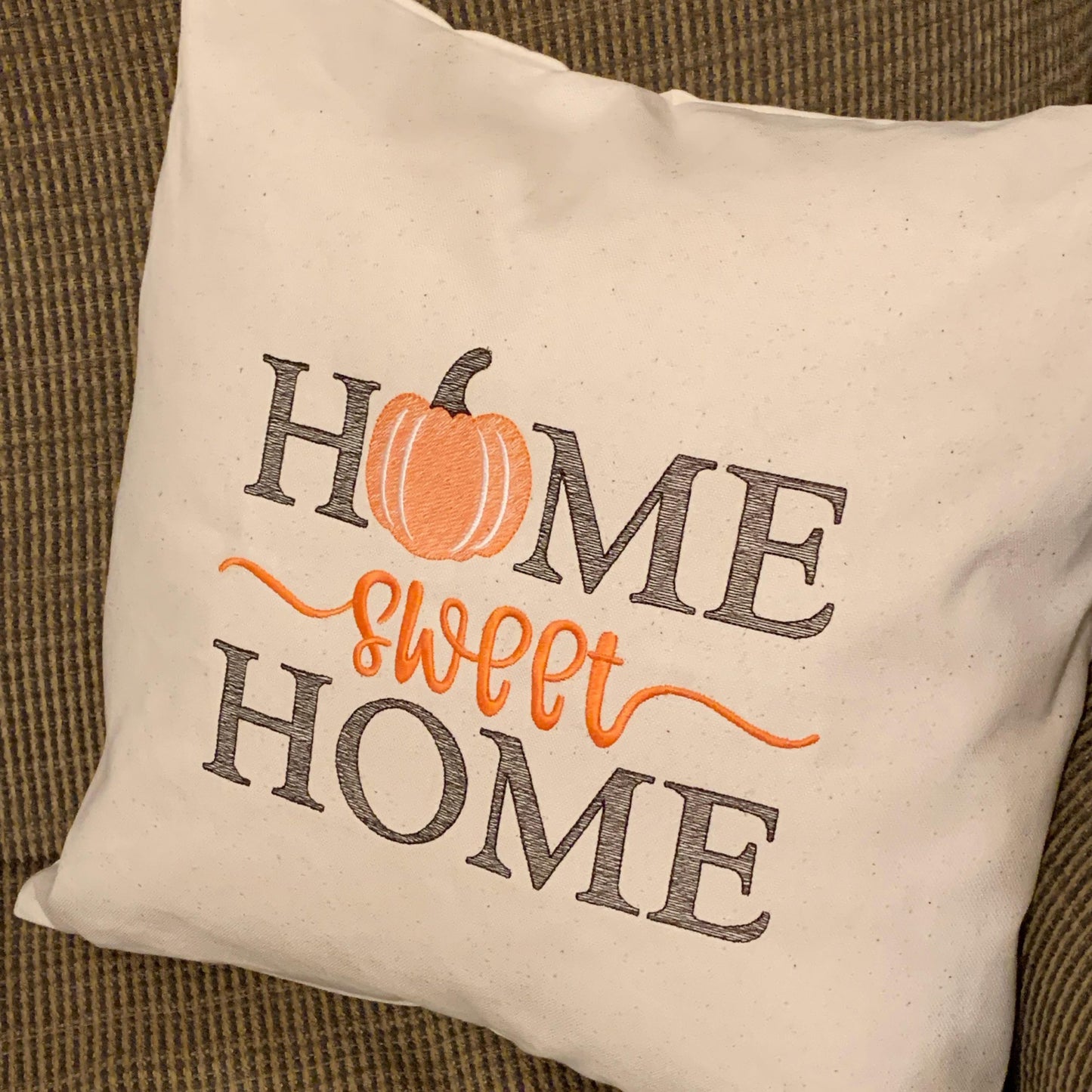 Home Sweet Home Pumpkin - 4 sizes- Digital Embroidery Design