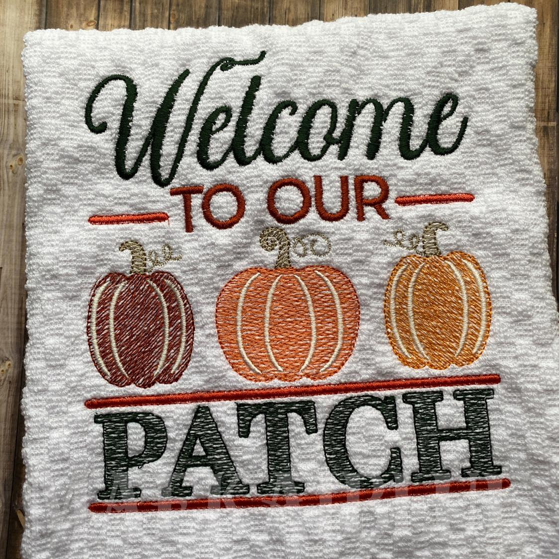 Welcome to our Patch - 4 sizes- Digital Embroidery Design