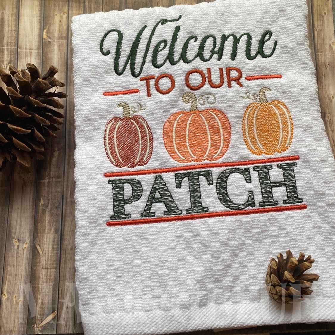 Welcome to our Patch - 4 sizes- Digital Embroidery Design