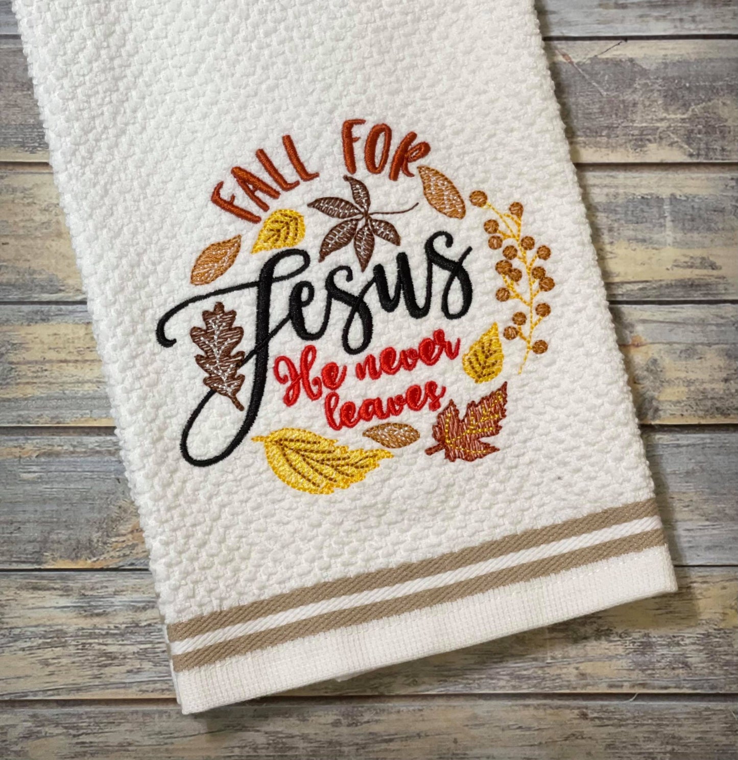 Fall for Jesus - 4 sizes- Digital Embroidery Design