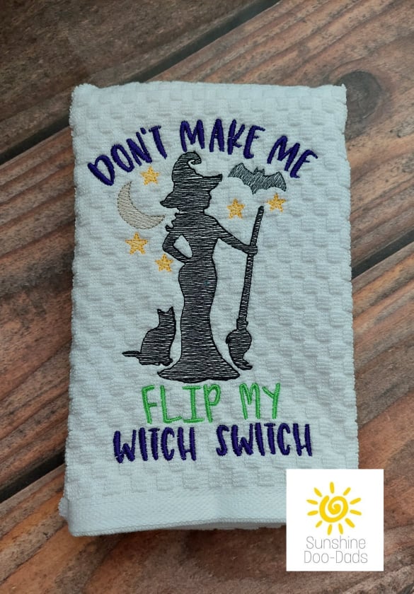 Witch Switch - 3 sizes- Digital Embroidery Design