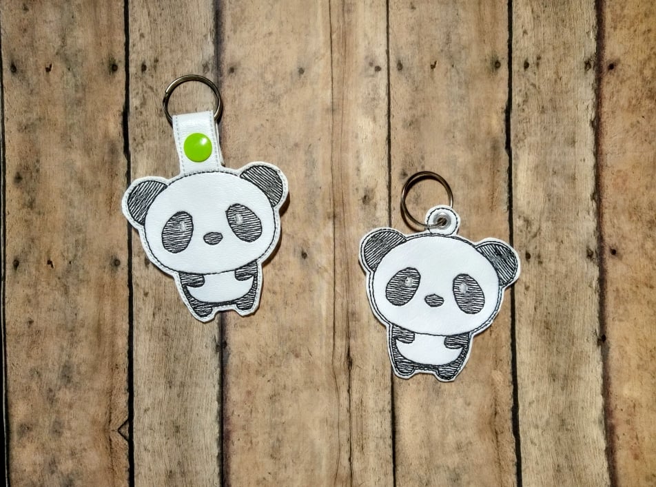 Kawaii Panda Fobs - DIGITAL Embroidery DESIGN