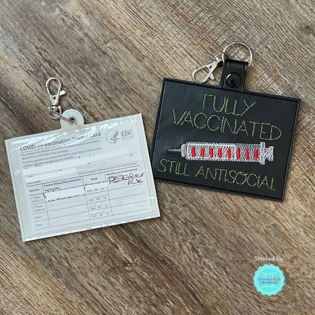 Antisocial Vaccination Card Holders 5x7