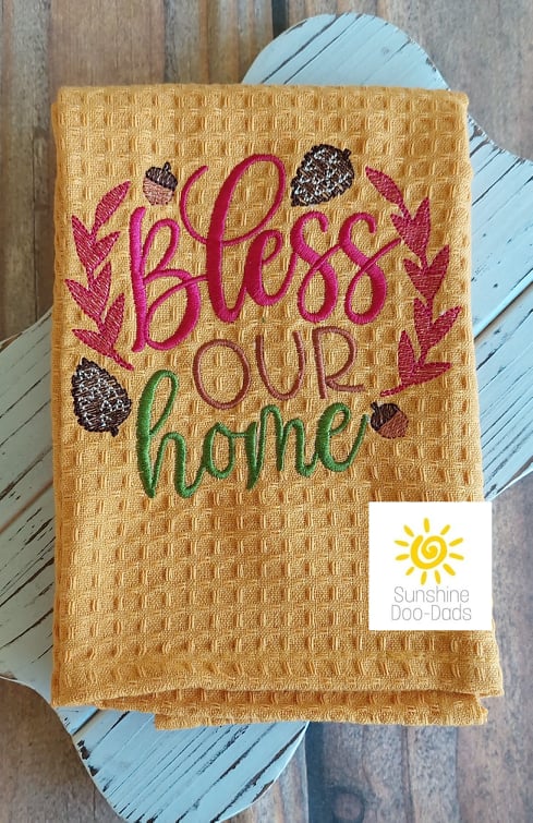 Bless Our Home - 4 sizes- Digital Embroidery Design