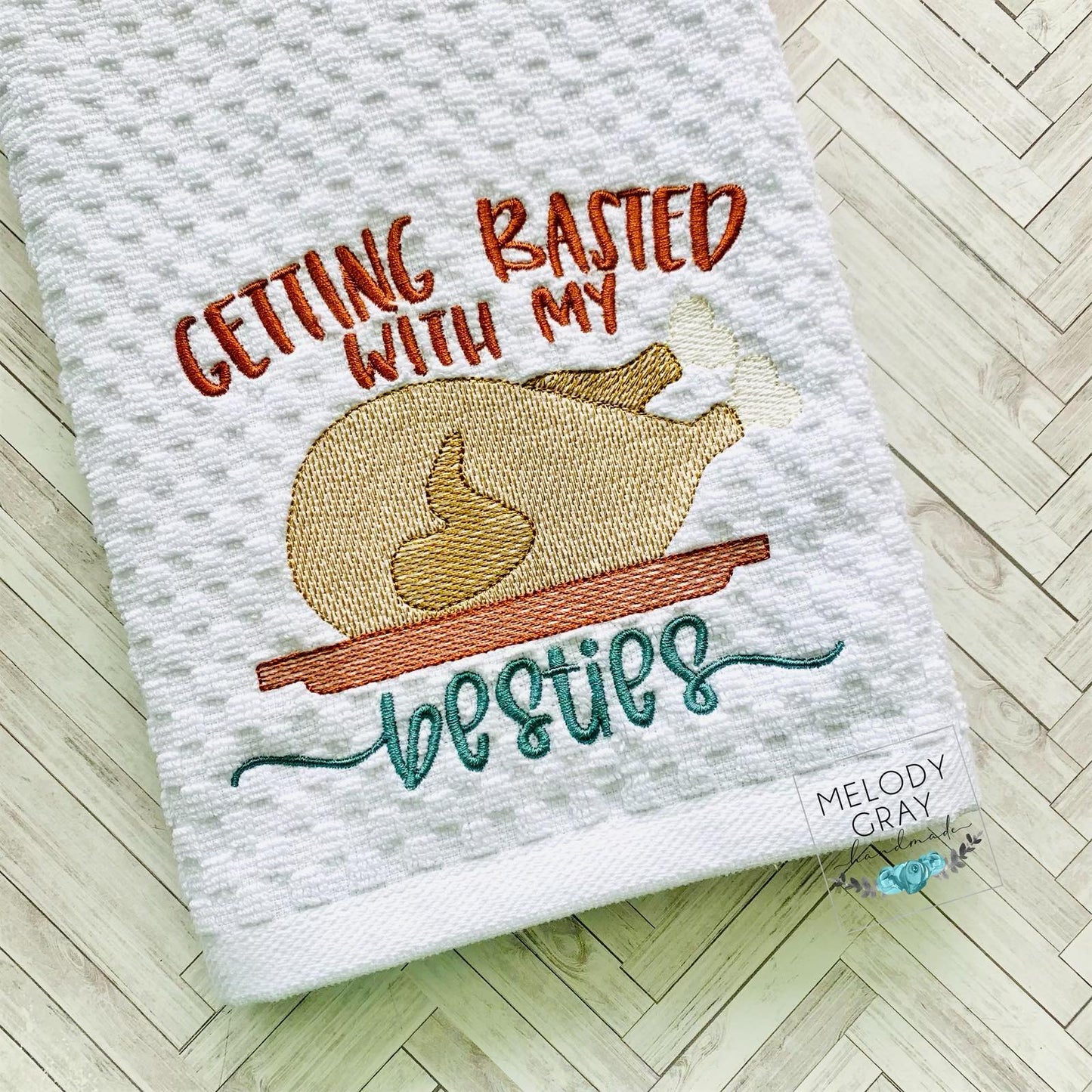 Basted With My Besties - 3 sizes- Digital Embroidery Design