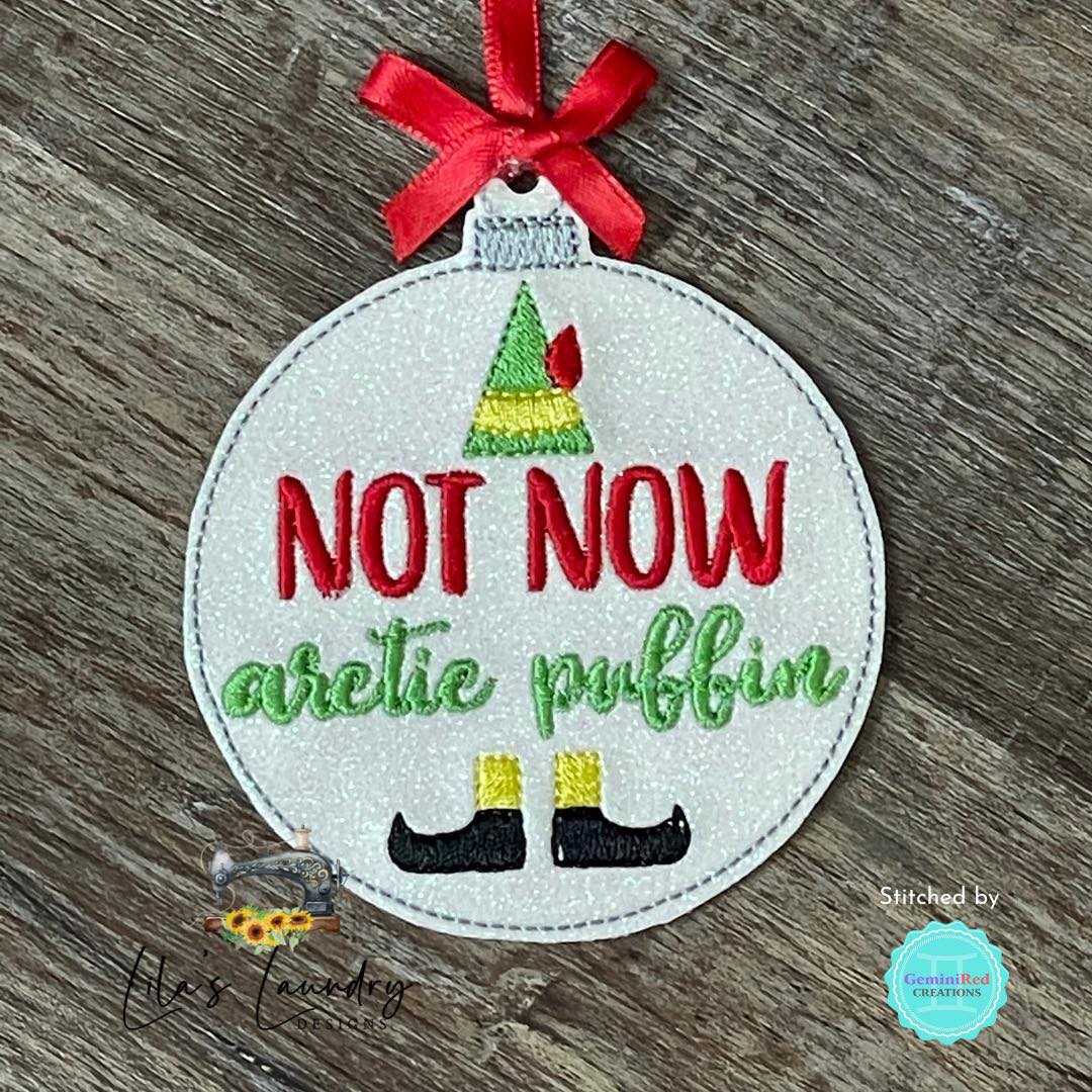 Arctic Puffin Ornament - Digital Embroidery Design