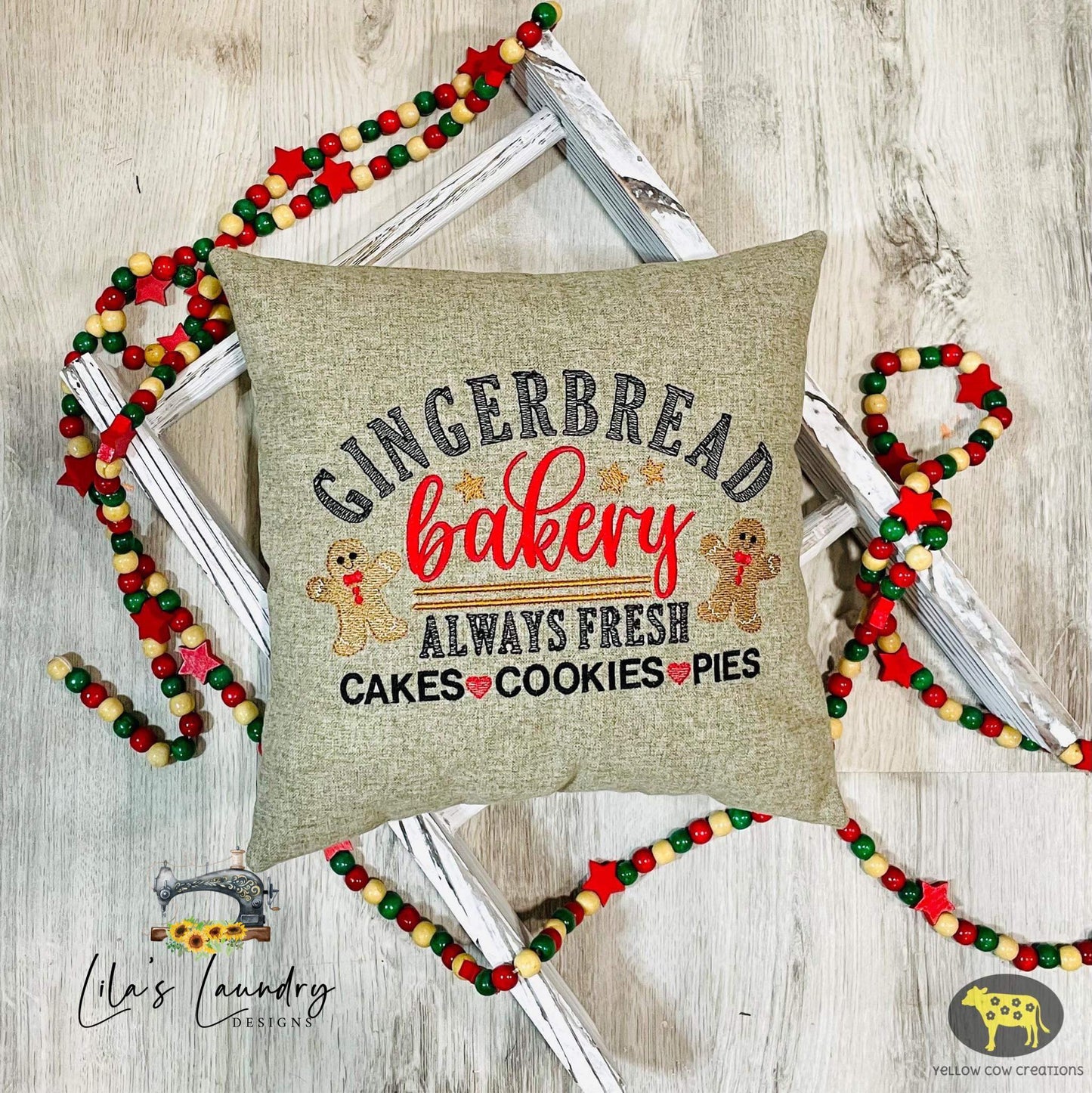Gingerbread Bakery - 2 sizes- Digital Embroidery Design
