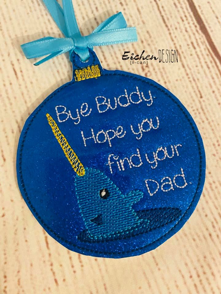 Hope You Find Your Dad Ornament - Digital Embroidery Design