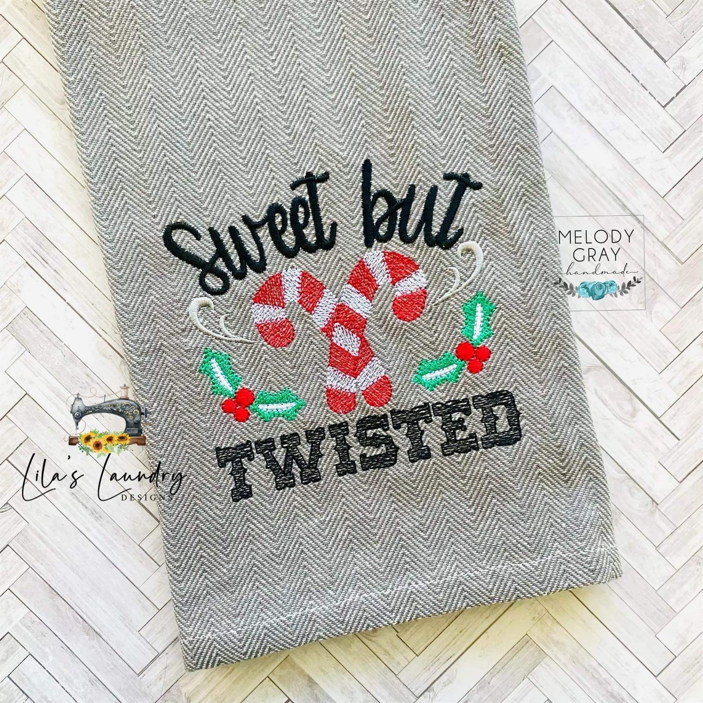 Sweet But Twisted Sketch - 4 sizes- Digital Embroidery Design