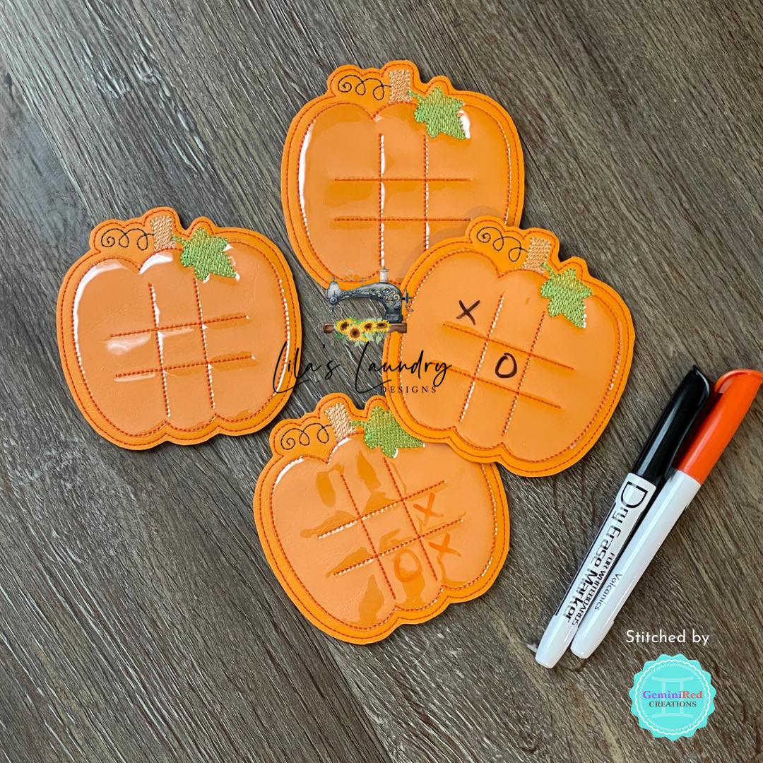 Pumpkin TTT Board - DIGITAL Embroidery DESIGN
