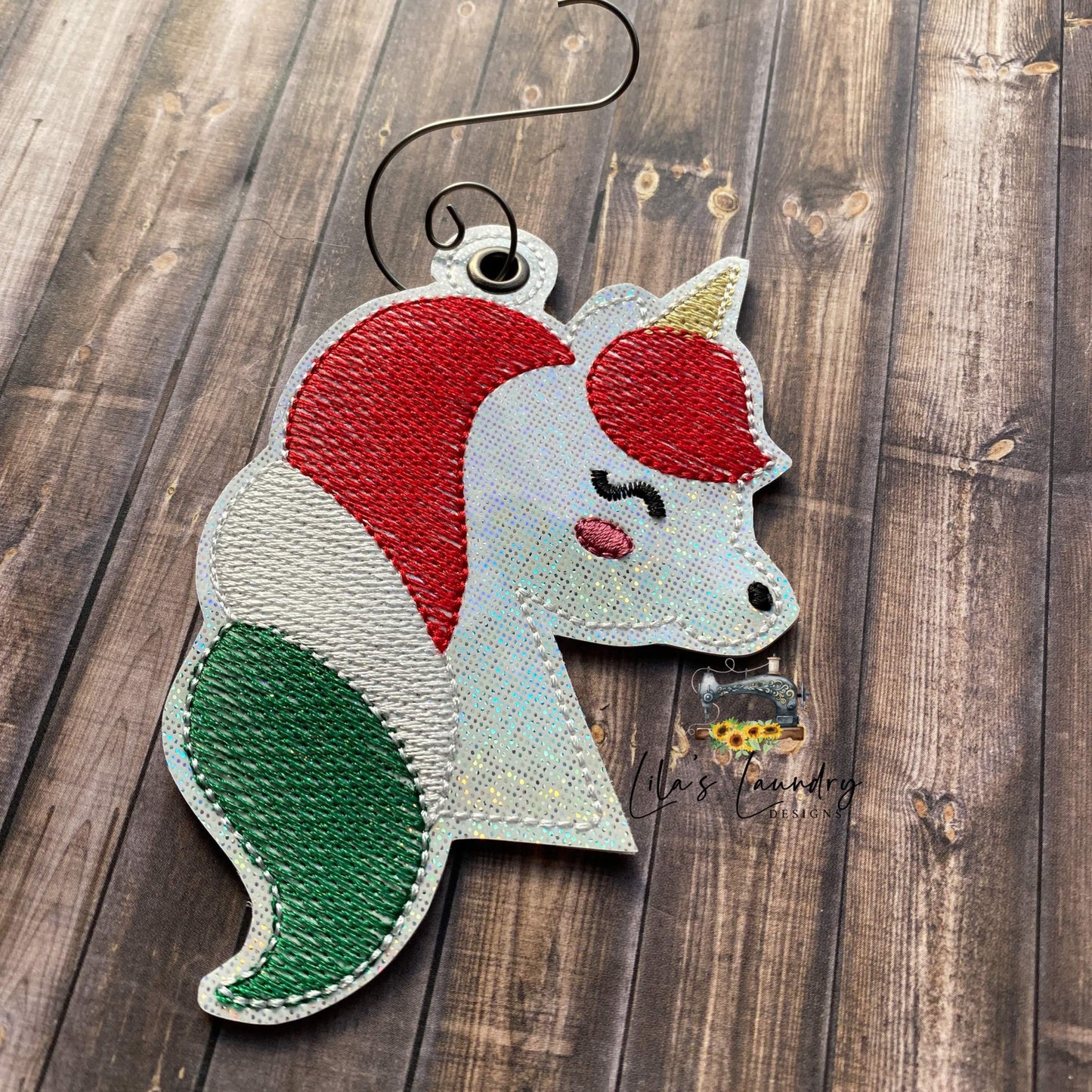 Unicorn Sketch Ornament - Digital Embroidery Design