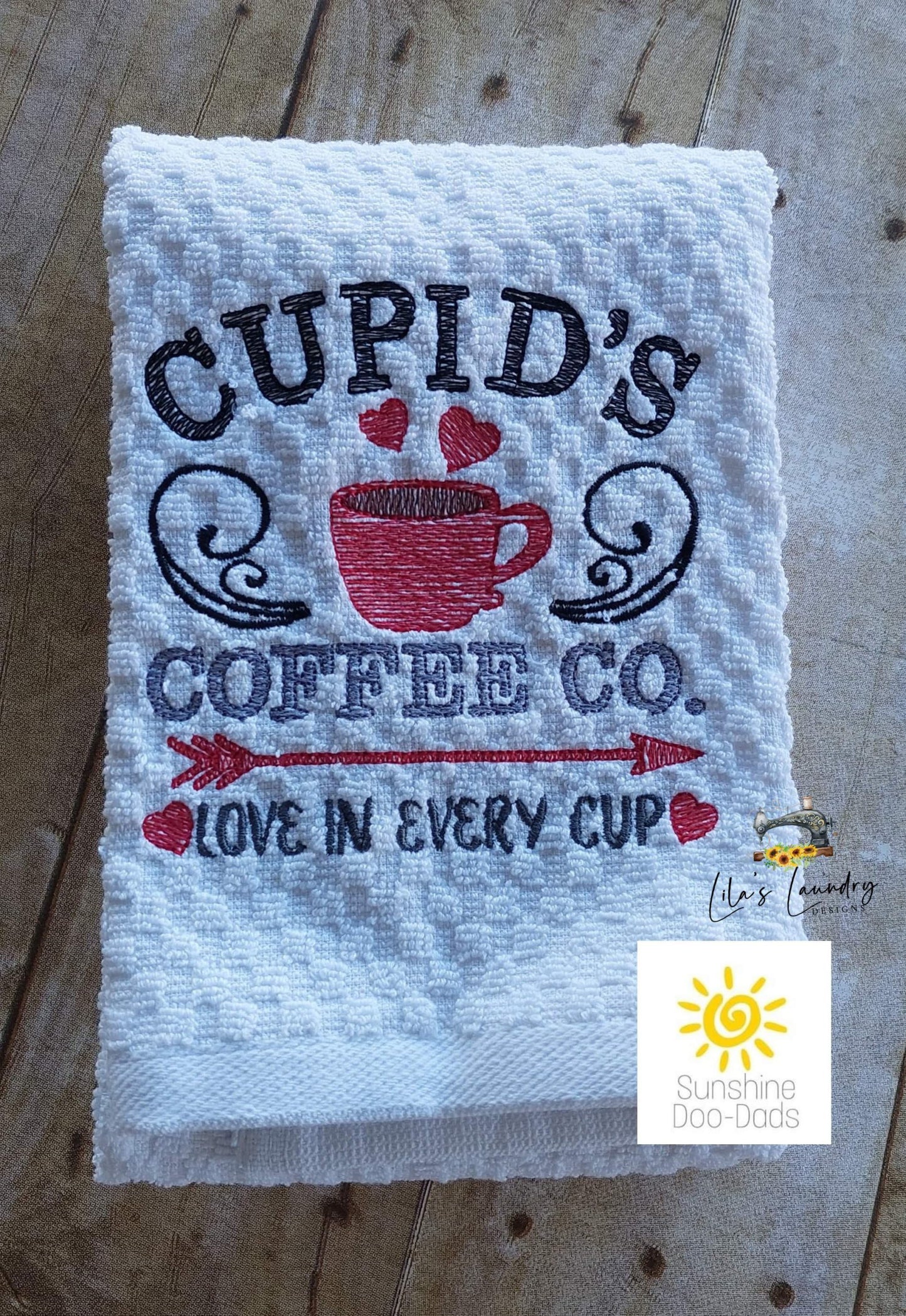 Cupid's Coffee Co. Sketch - 3 sizes- Digital Embroidery Design