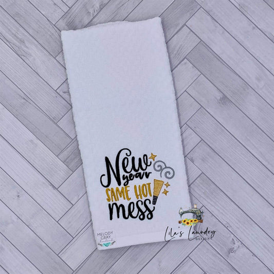 Same Hot Mess - 4 sizes- Digital Embroidery Design