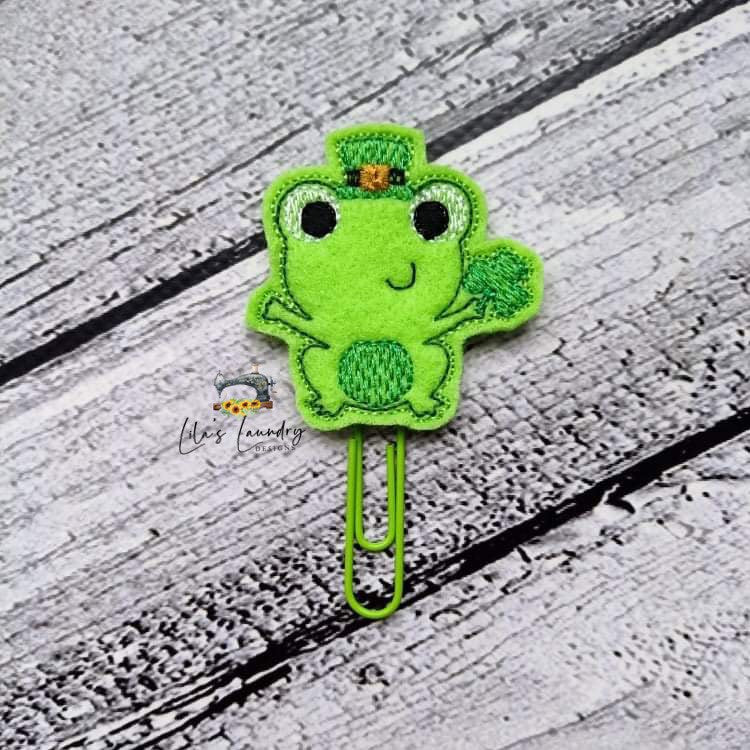Lucky Frog Feltie - Digital Embroidery Design