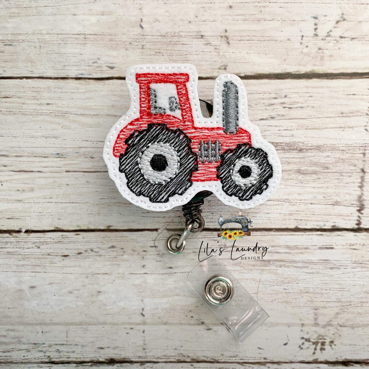 Tractor 2" Feltie - Digital Embroidery Design