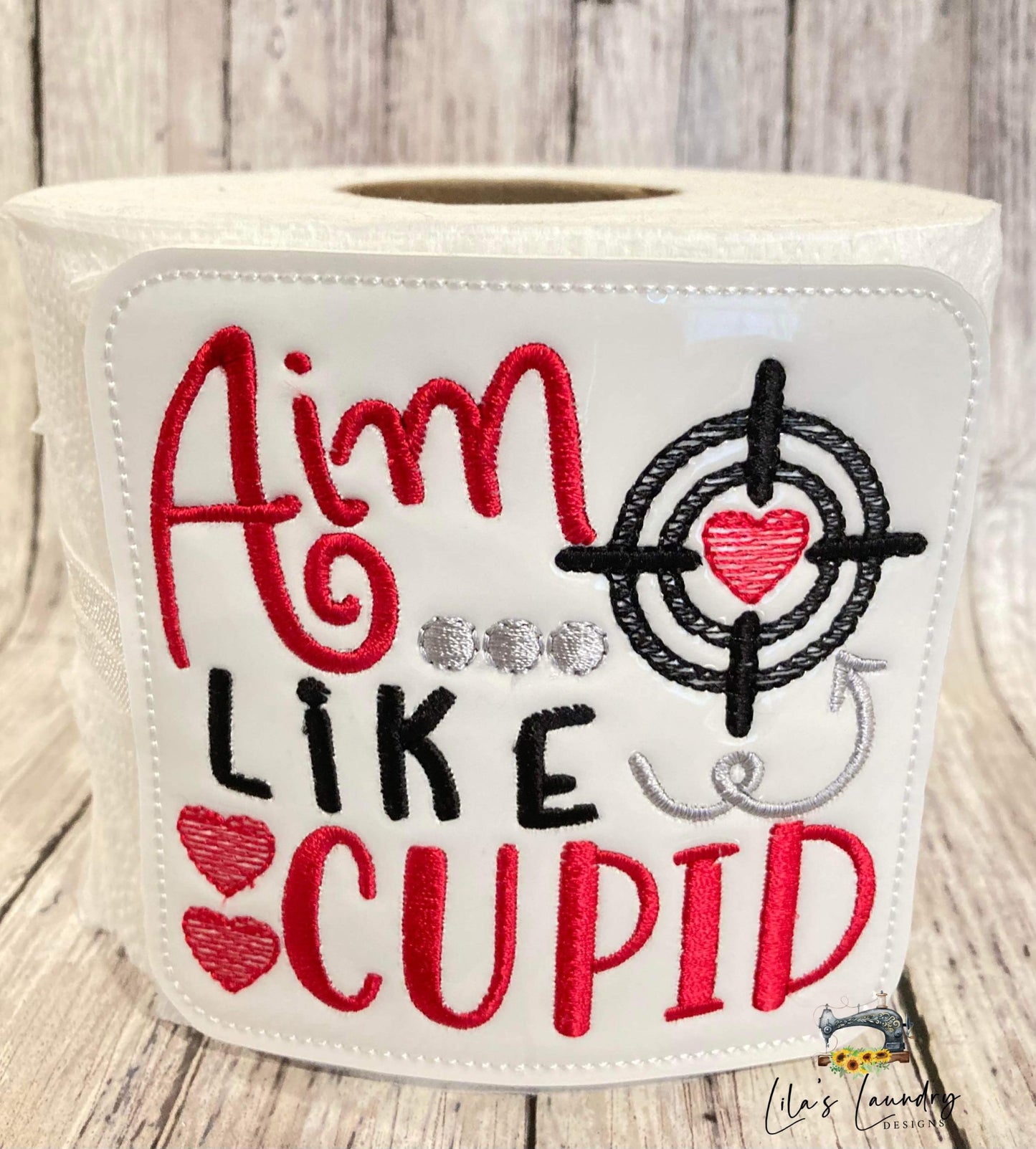 Aim Like Cupid - TP tie 4x4 - DIGITAL Embroidery DESIGN