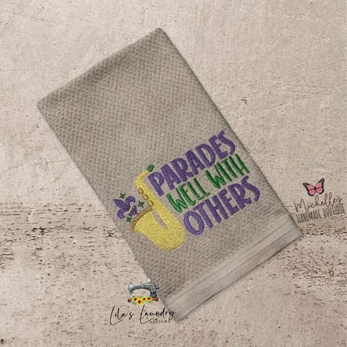 Parades well with others - 3 sizes- Digital Embroidery Design