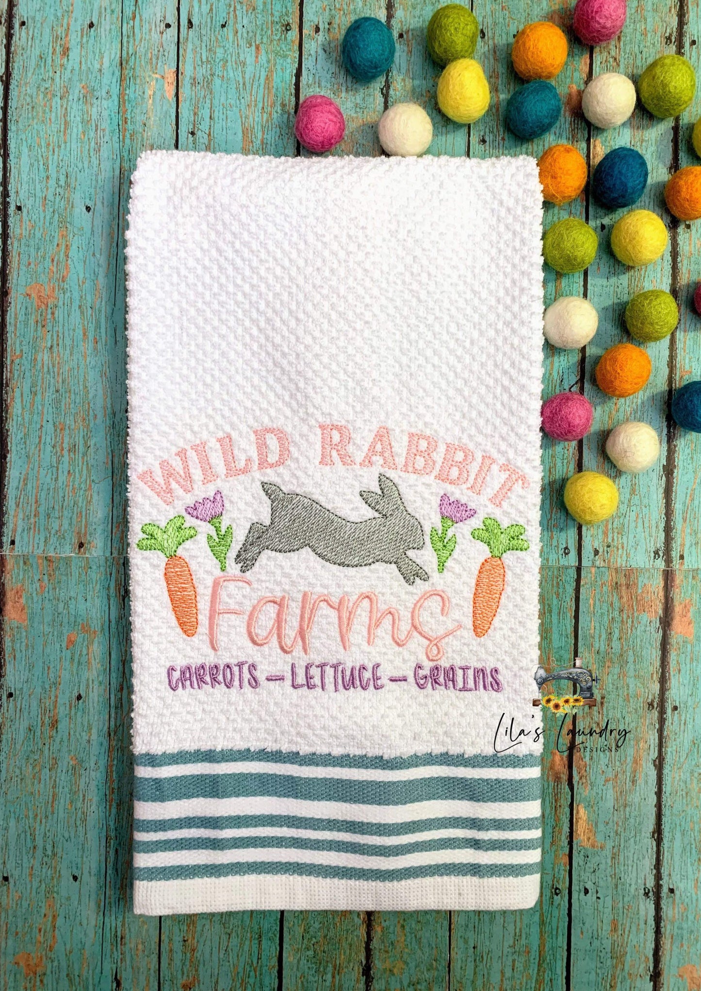 Wild Rabbit Farms - 2 sizes- Digital Embroidery Design