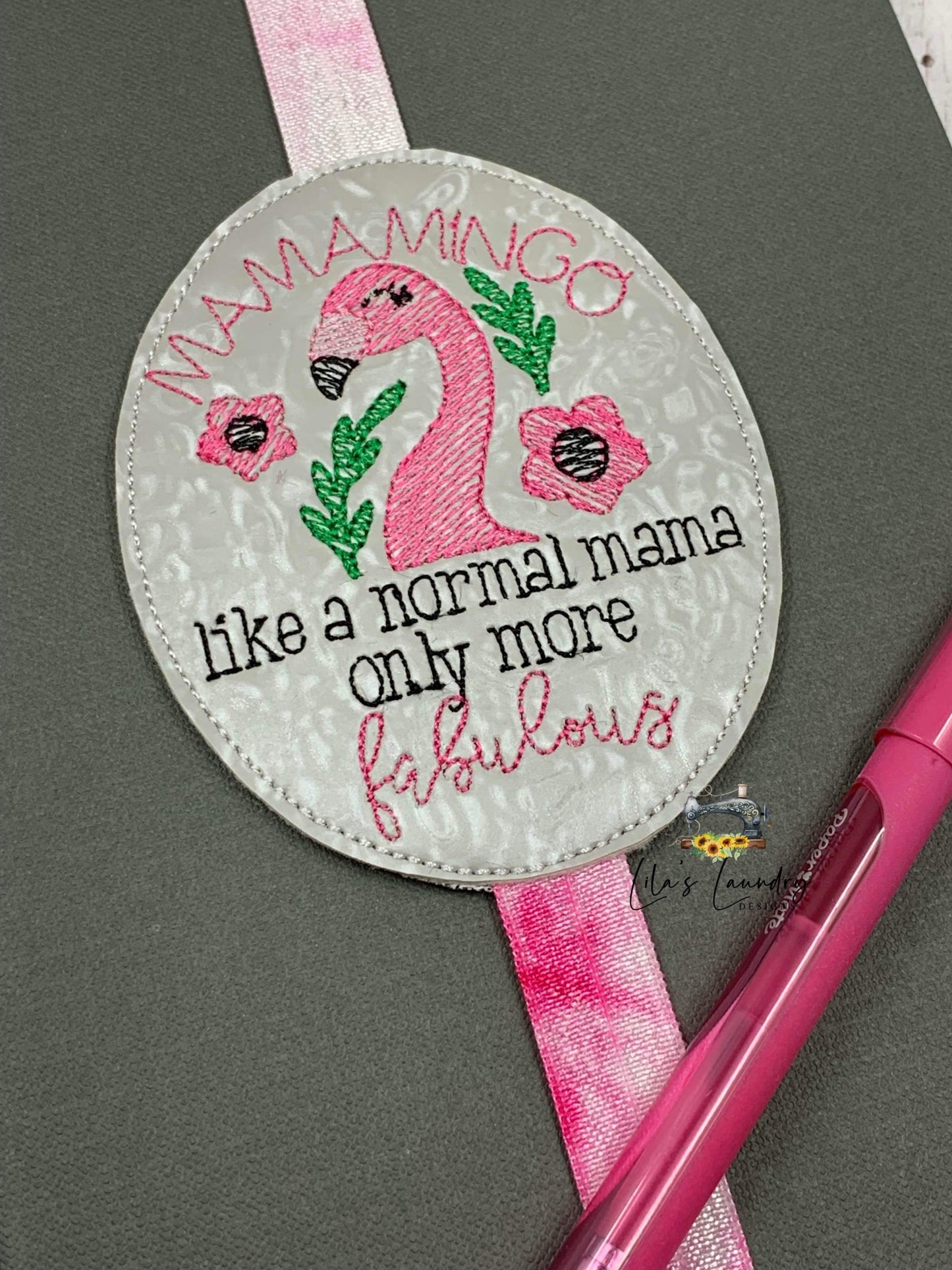Mamamingo Book Band - Embroidery Design, Digital File
