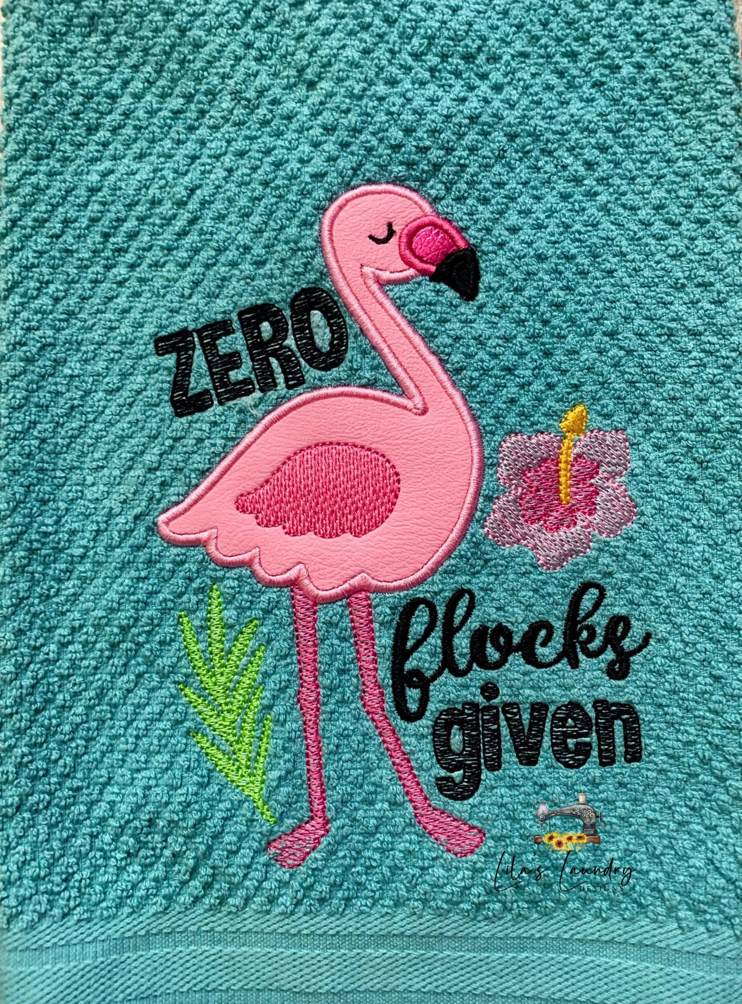 Zero Flocks Given Applique - 3 sizes- Digital Embroidery Design