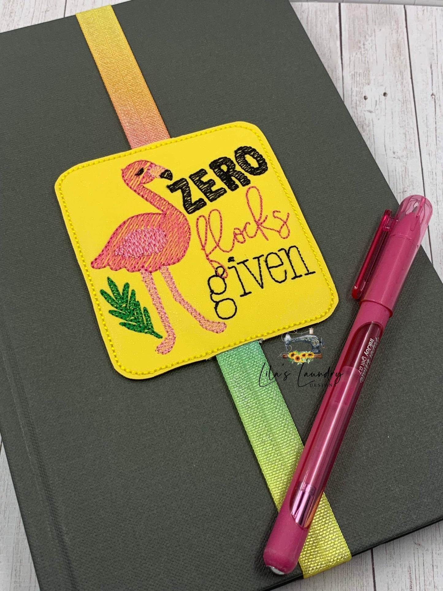 Zero Flocks Given Book Band - Embroidery Design, Digital File