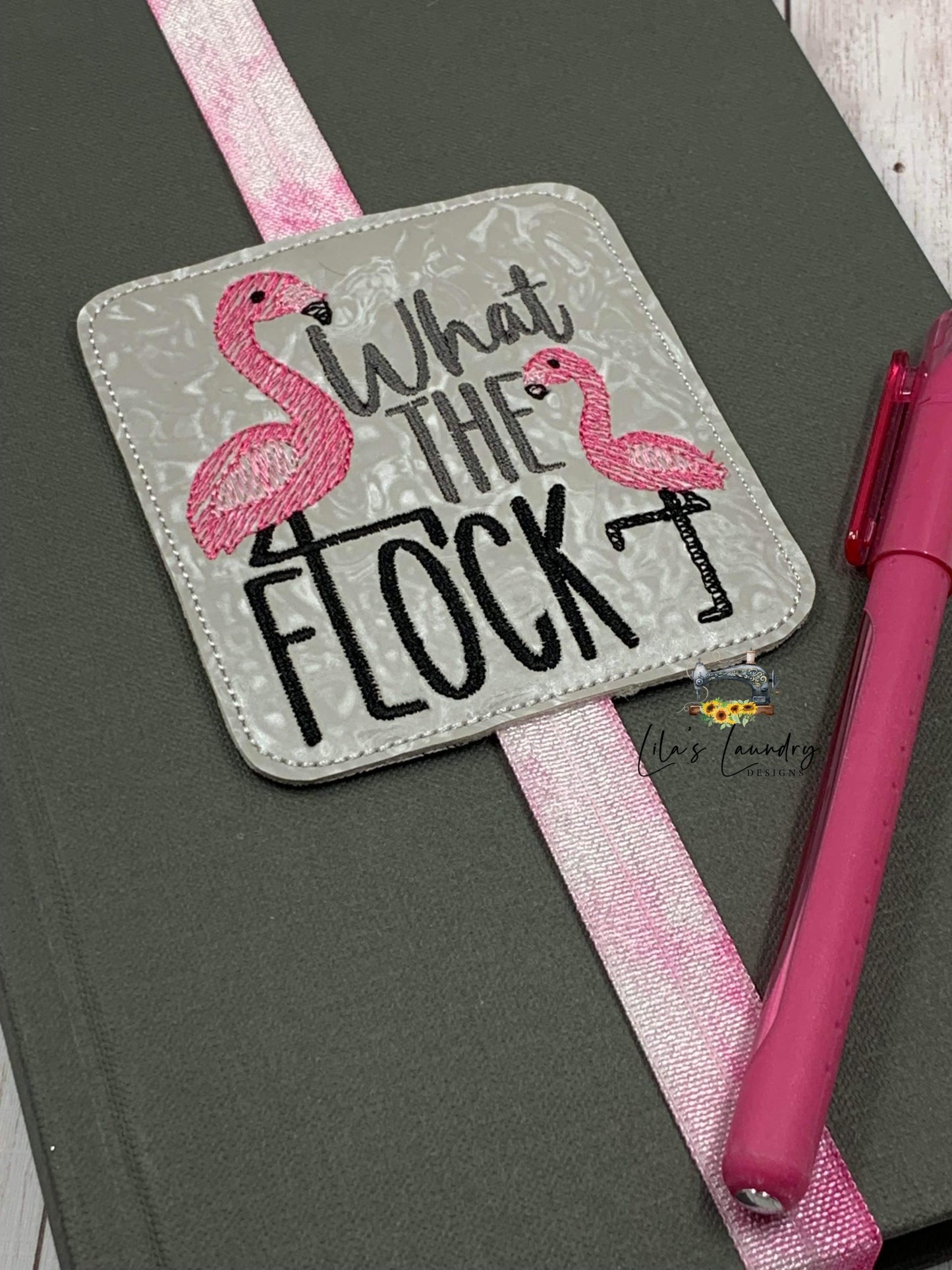 What the Flock Book Band - Embroidery Design, Digital File