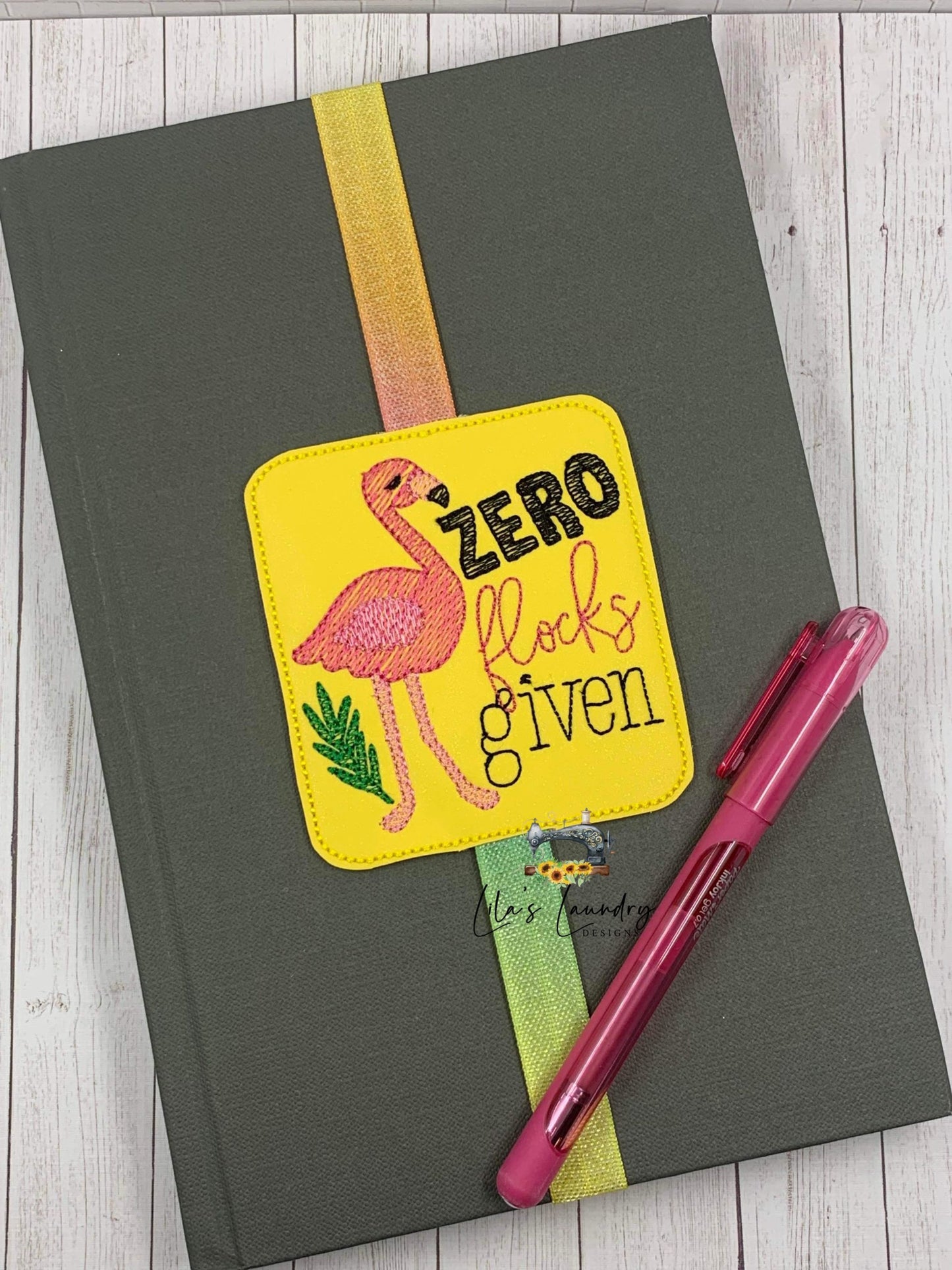 Zero Flocks Given Book Band - Embroidery Design, Digital File