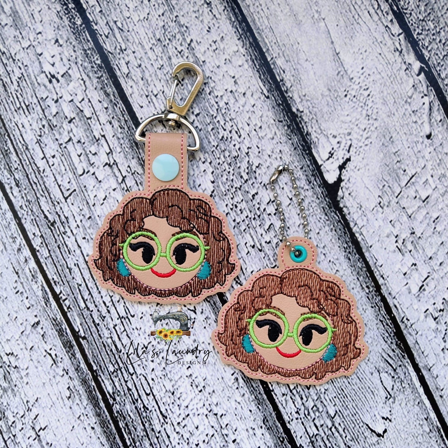 Madrigal Quirky Daughter Fobs - DIGITAL Embroidery DESIGN