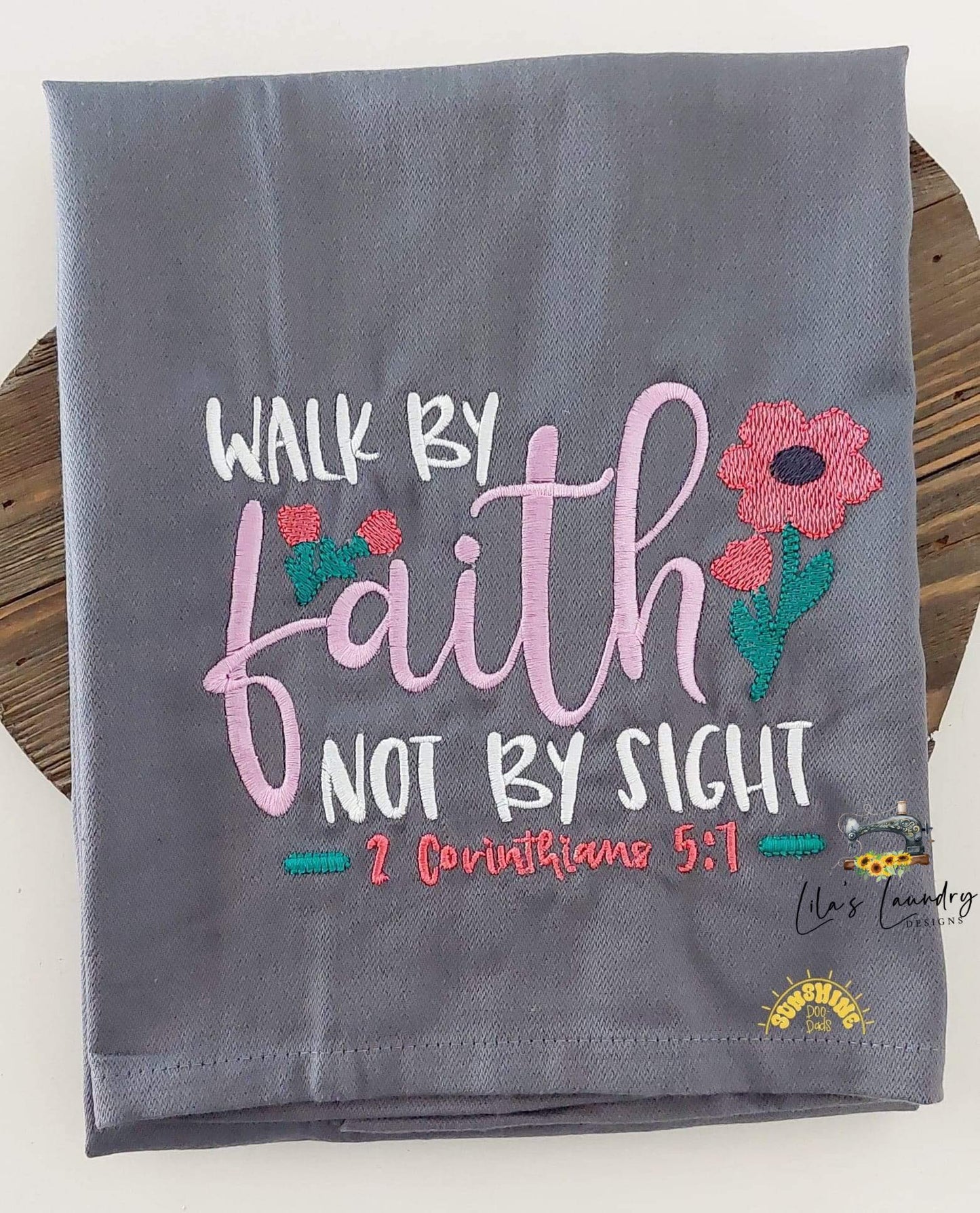 Walk by Faith not by Sight - 2 sizes- Digital Embroidery Design
