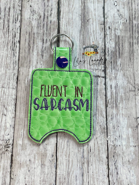 Fluent in Sarcasm Sanitizer Holders - DIGITAL Embroidery DESIGN