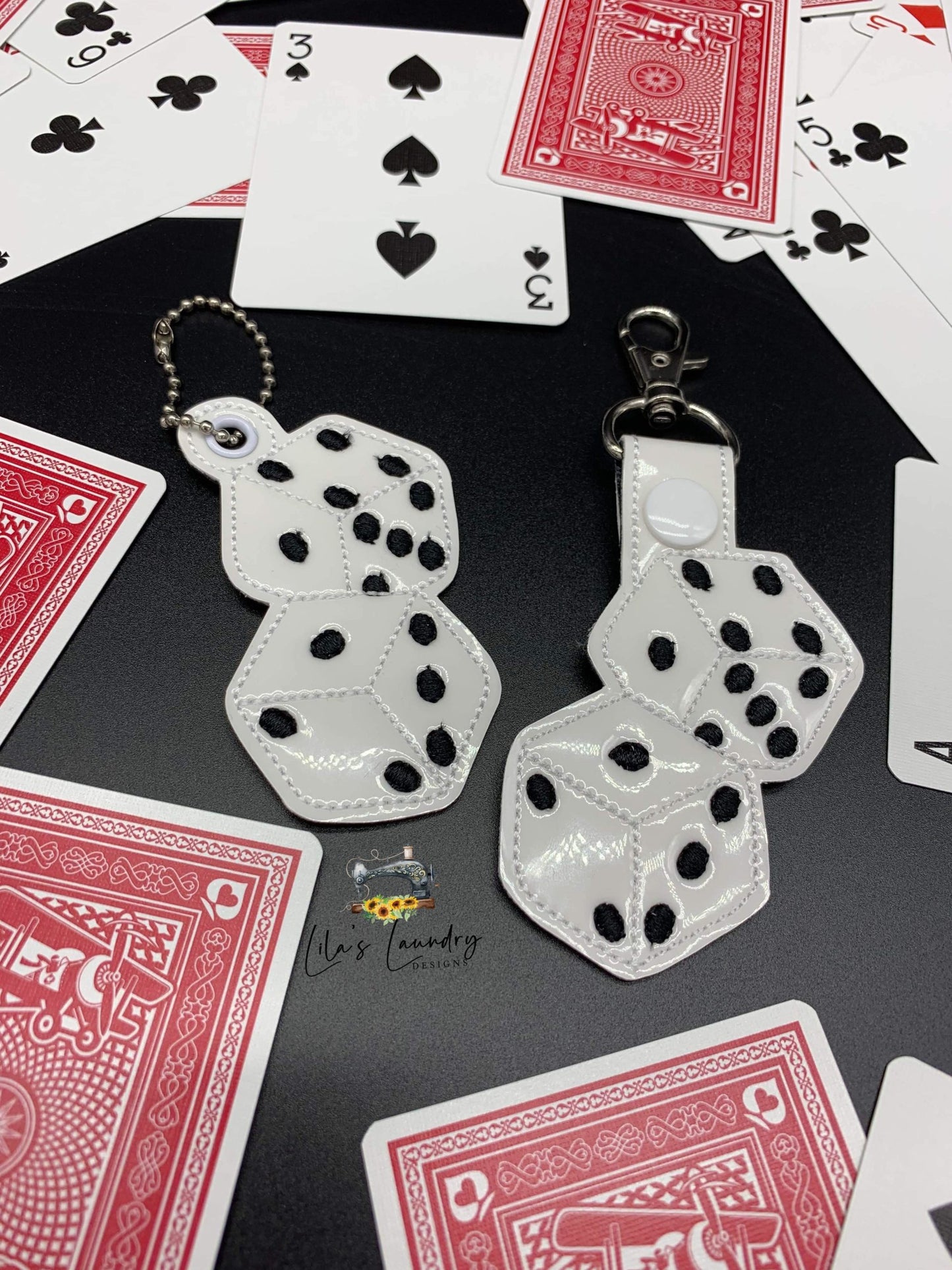 Dice Fobs - DIGITAL Embroidery DESIGN